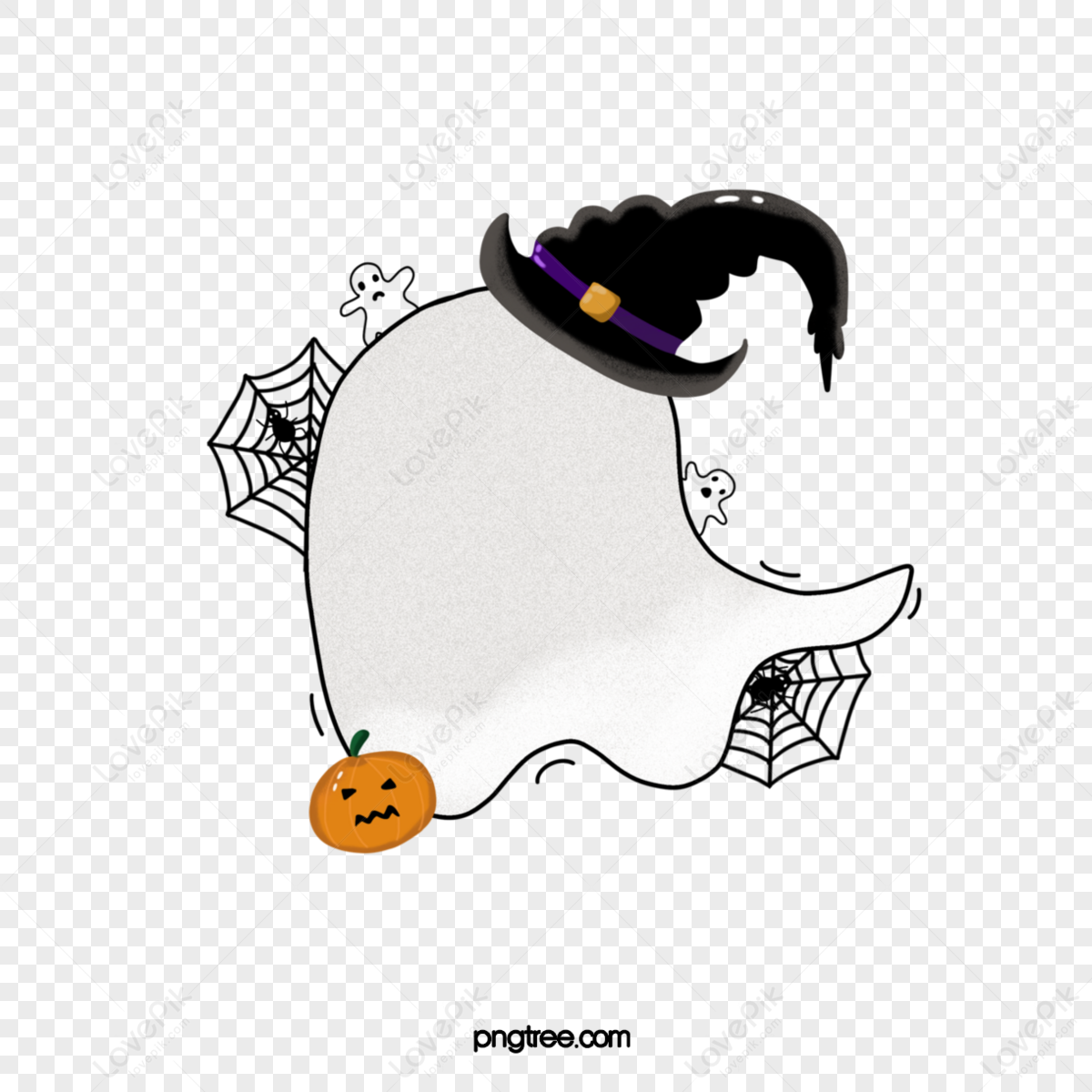 Wallpaper #MPSwOZMBKFX8bn3r33ez241 Cute Style Halloween Cartoon Hand Drawn Borderghostspider Png Image