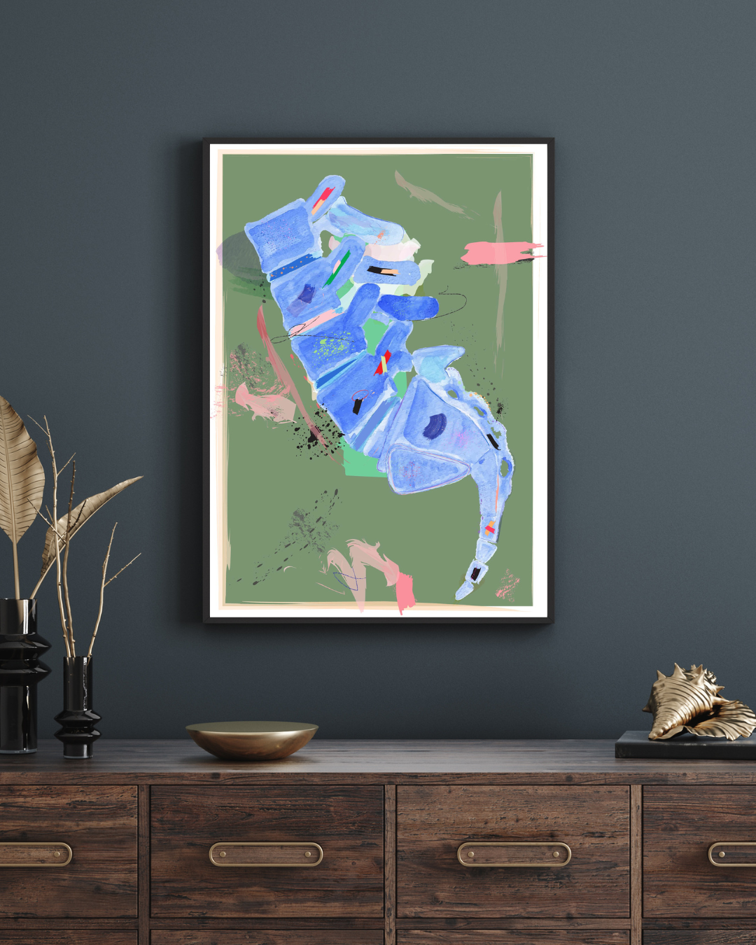 Wallpaper #WWdkEpMBSpphPi3-tvsO45 Lumbar Spine Abstract Anatomy Art Print Medpapers
