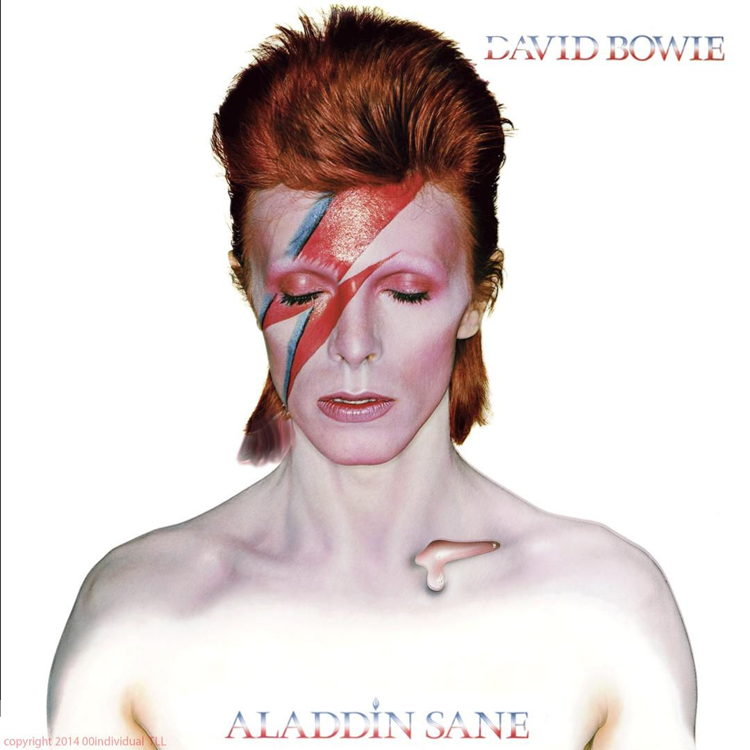Wallpaper #7030a Aladdin Sane De David Bowie Cd Chez Libertemusic Ref123255141