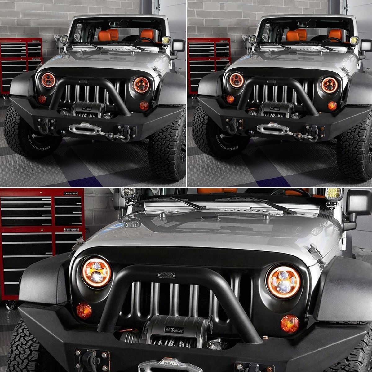 Wallpaper #3kDmL5MBJhL2WPbalr5E12 7 Round LED Best Headlights for Jeep Wrangler Jk 2 Door and Unlimited