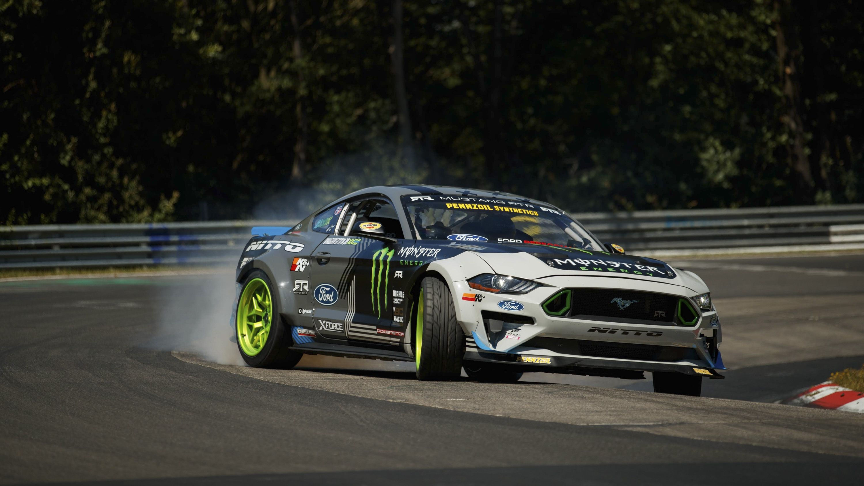 Wallpaper #N3QUvY4B_8f4nGFaS2sO40 Ford Mustang Rtr Drifts the Entire Nurburgring Top Speed