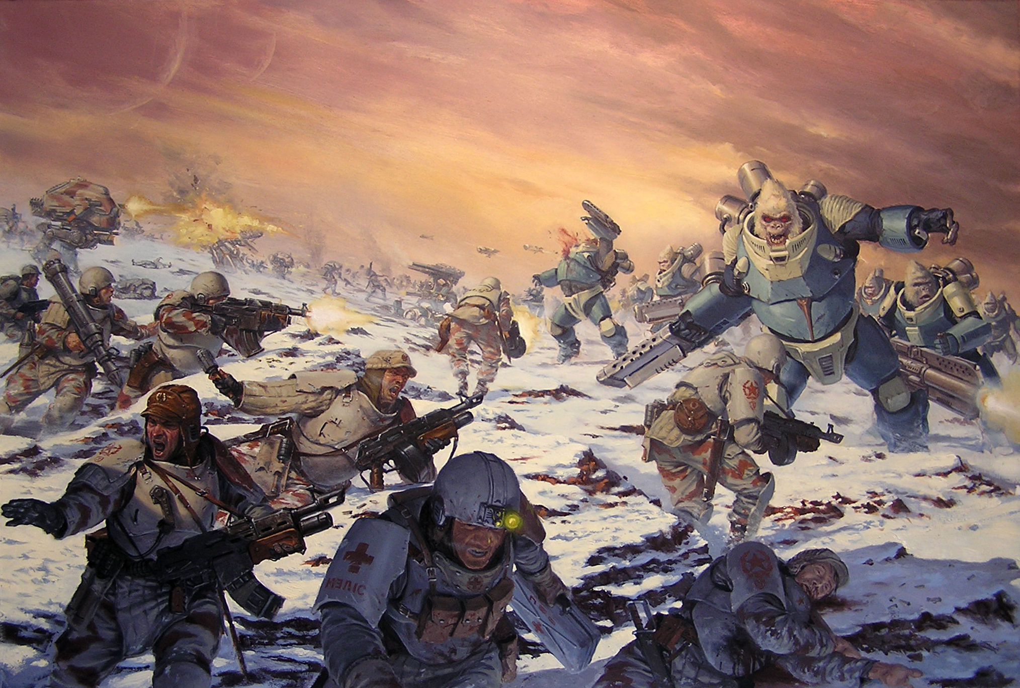 Wallpaper #KP_gapMB3lSXT3zUSeeG359 Download Sci Fi Battle HD Wallpaper by Karl Kopinski