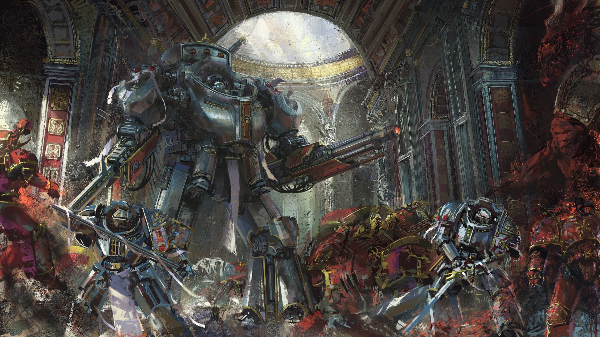 Wallpaper #5XfXJ5MB-pgBXx60OqfB166 Warhammer 40k Space Marines Battle HD Wallpaper by Hammk