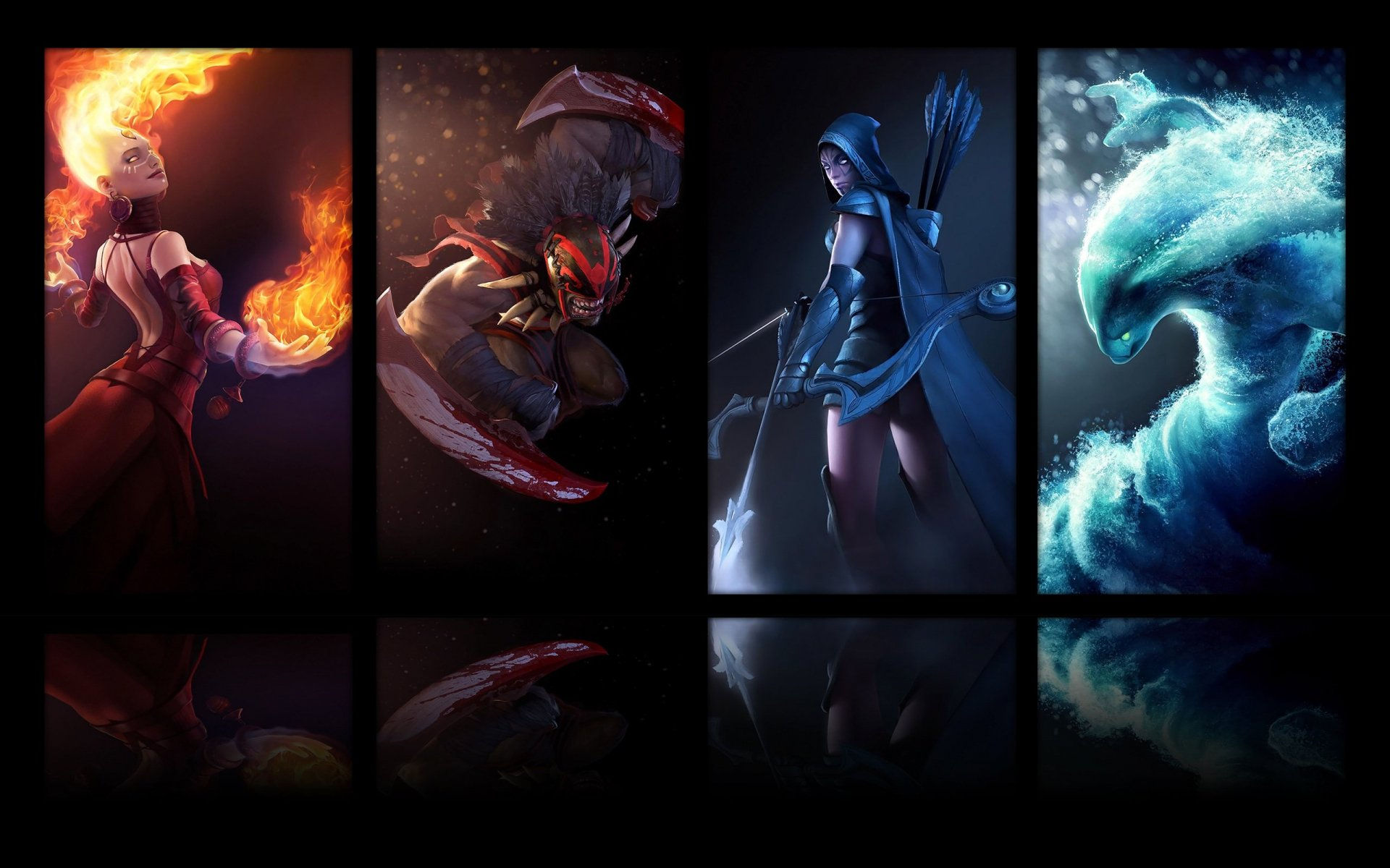 Wallpaper #5d1cd Wallpaper Epic Battle Dota 2 Heroes Night Stalker 4000x2500