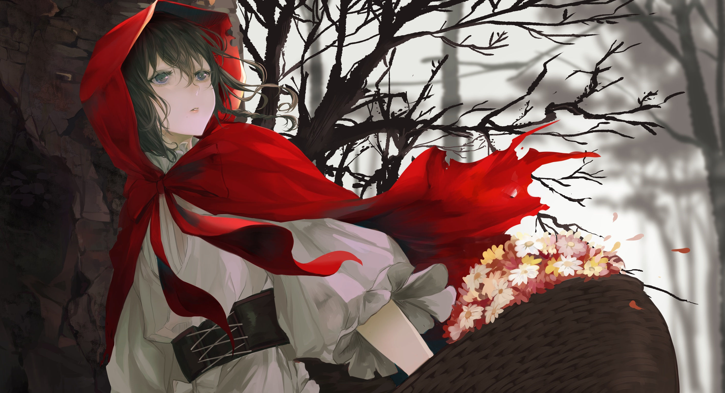Wallpaper #ABqmUZMB1yWOL4qg0IJH352 Download Fantasy Red Riding Hood HD Wallpaper by Akito