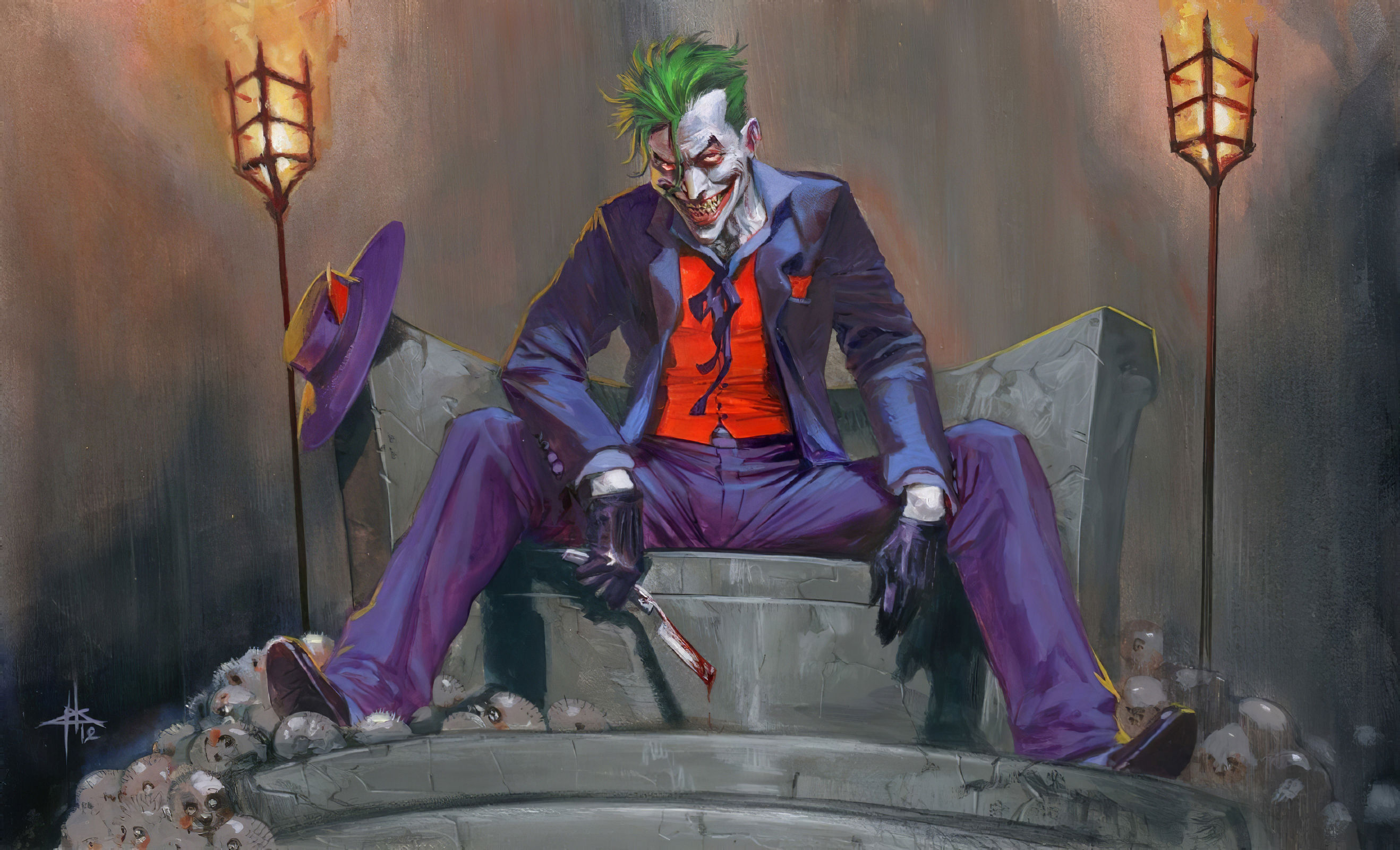 Wallpaper #XX1z8Y4Bnwiau_P6jQlU50 Comics Joker HD Wallpaper by Gabriele Dellotto