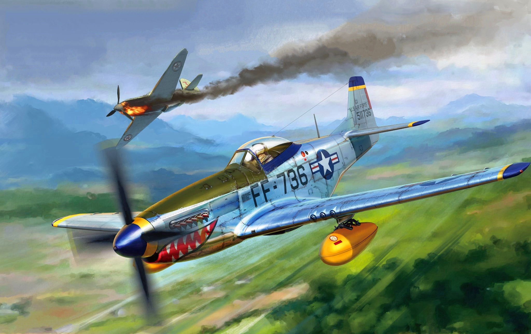 Wallpaper #FhnoB48BtGB6xQ7871il54 Military North American P 51 Mustang HD Wallpaper