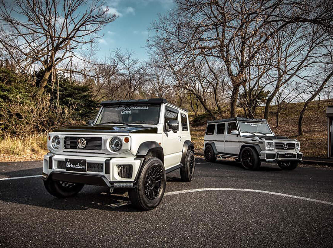 Wallpaper #MWcS55IBSpphPi3-zDYL296 Suzuki Jimny Tuning Monster Truck Und G Klasse Kopie Auto Motor Und