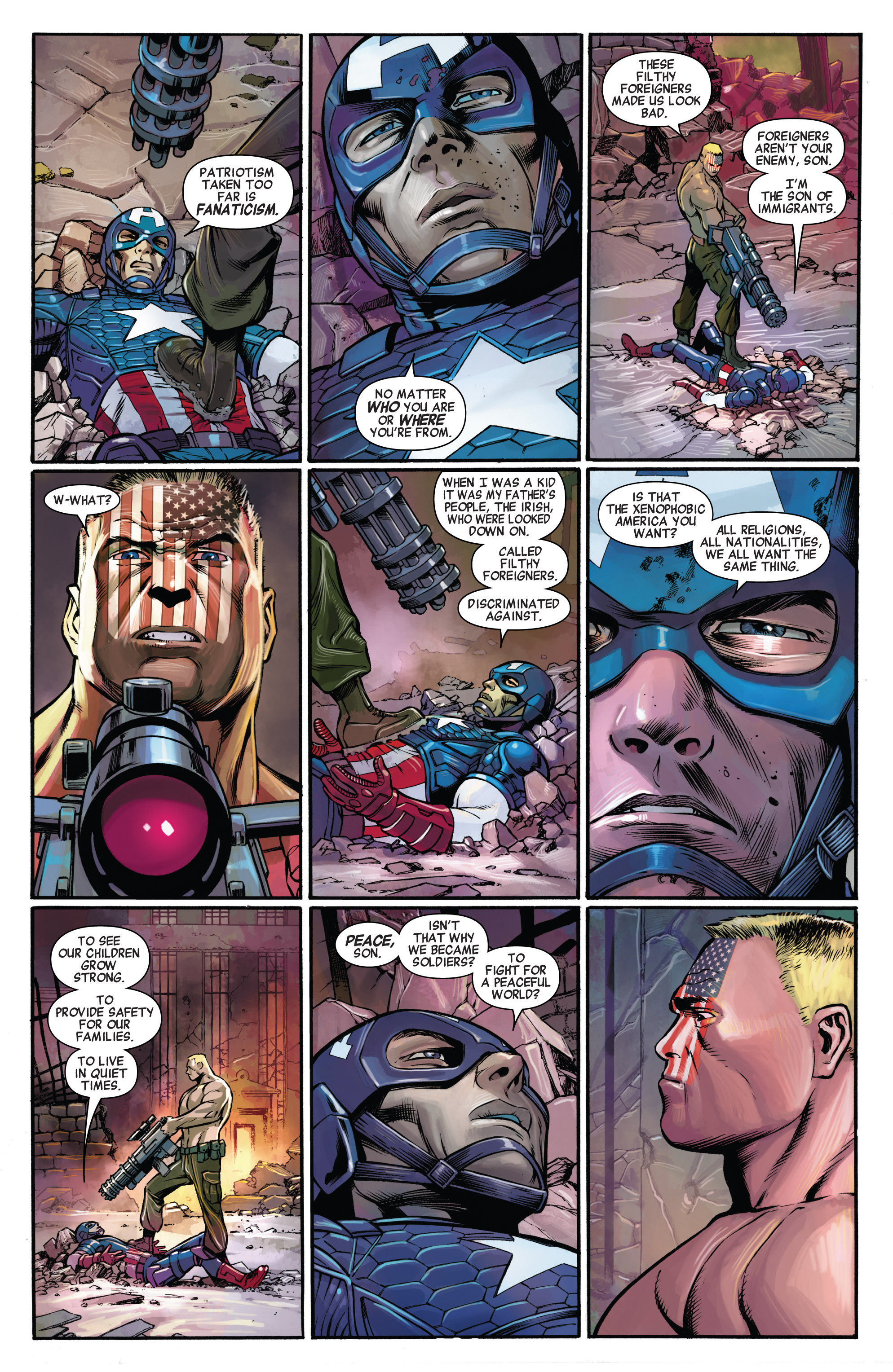 Wallpaper #UkUjno4B7YBJg1BVo6IZ4 Captain America and U.s. Agent Debate the Meaning of Patriotism and Fighting for One's Country