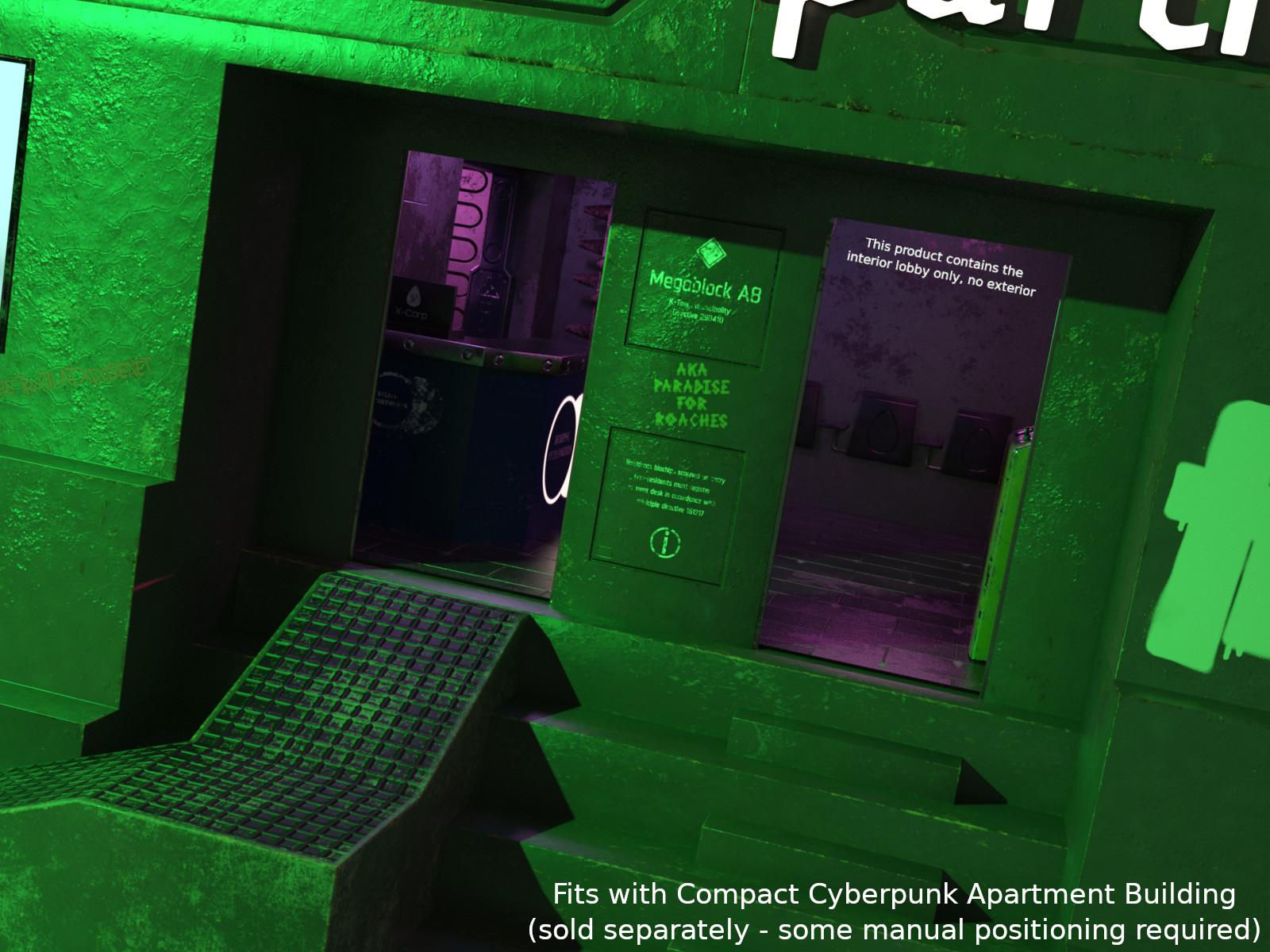 Wallpaper #ZK7JM5MBayWjSq6HCRyL117 Out Now Compact Cyberpunk Apartment Lobby Commercial Daz 3D Forums