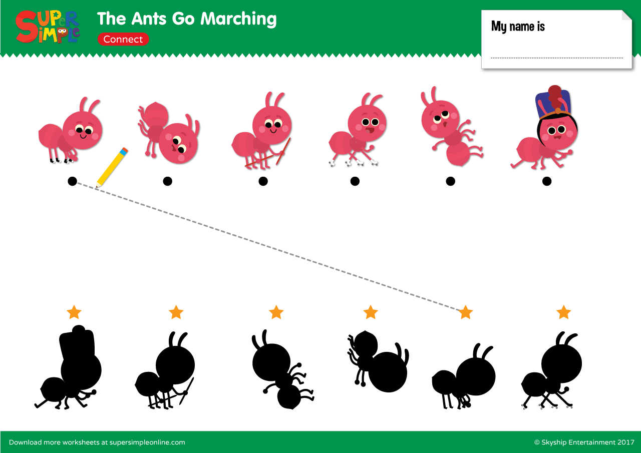 Wallpaper #9Sz7SZMB0E1QgA7wY_R5250 The Ants Go Marching Connect Super Simple