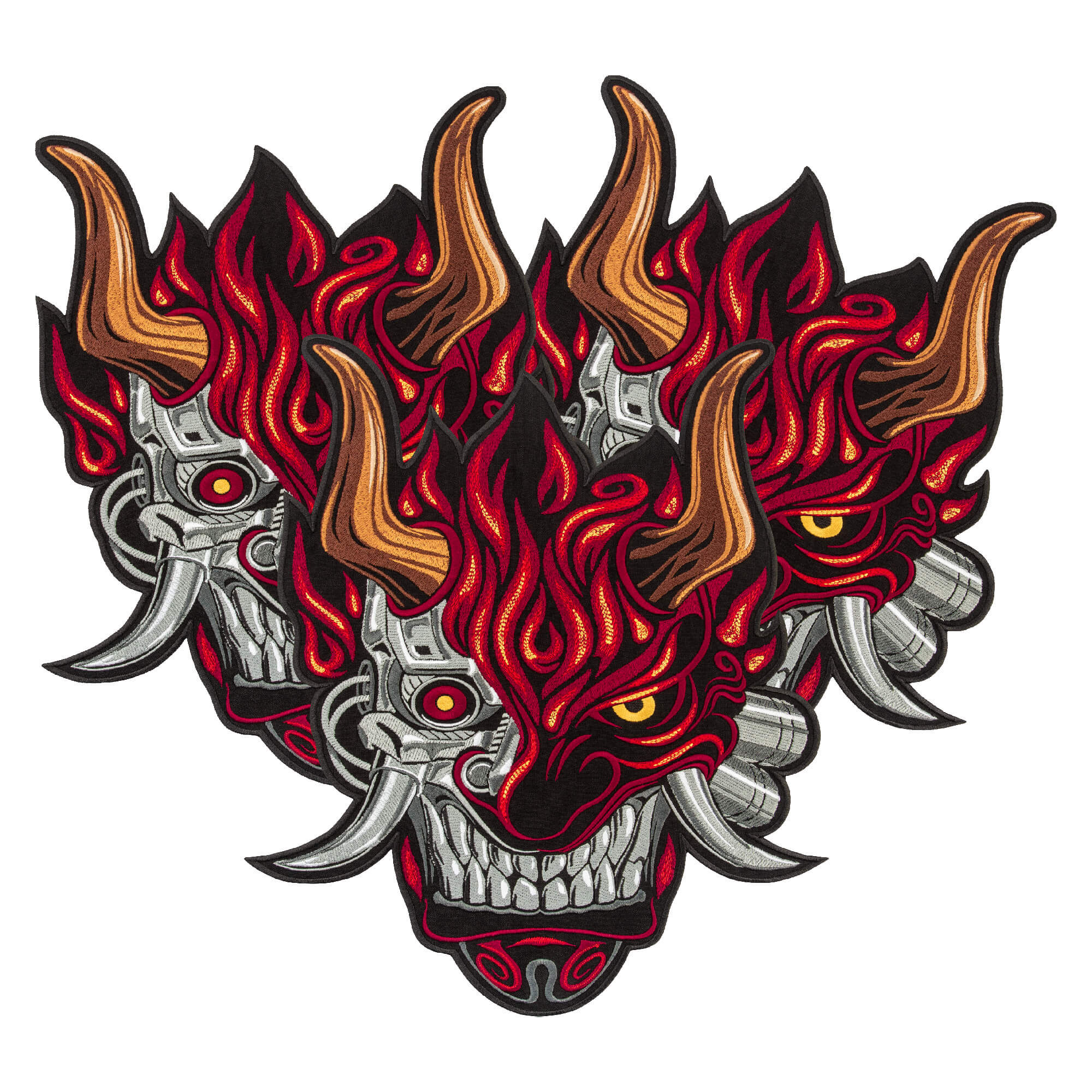Wallpaper #oRloMo8BtGB6xQ786ZdW58 Large Cyberpunk Demon Back Patch Embroidered Emblem for Jacket Iron