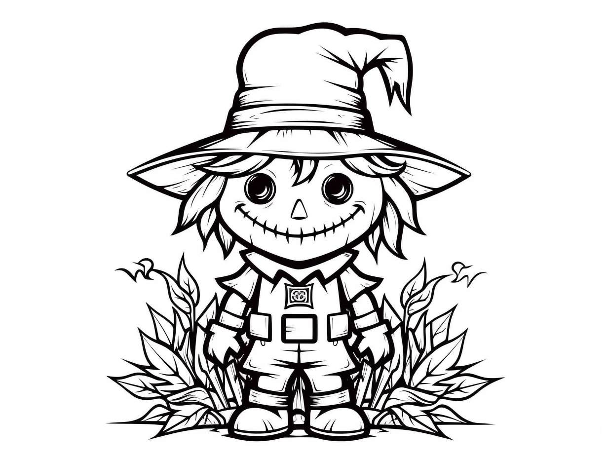 Wallpaper #aYcGMpMBPAdmKxa2yGN6412 Creative Scarecrow Coloring Coloring Page