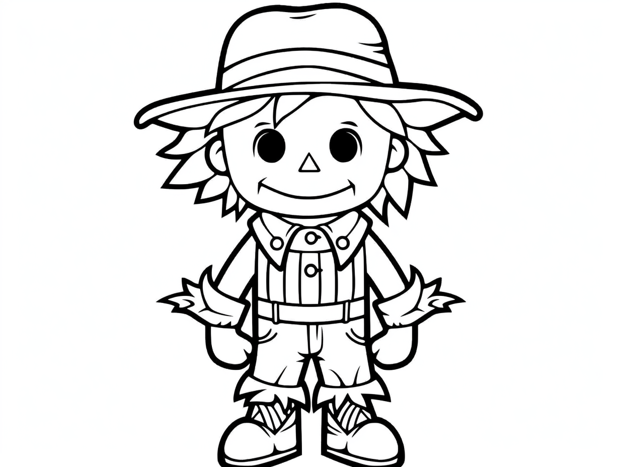 Wallpaper #aYcGMpMBPAdmKxa2yGN6417 Irresistibly Cute Scarecrow Coloring Coloring Page