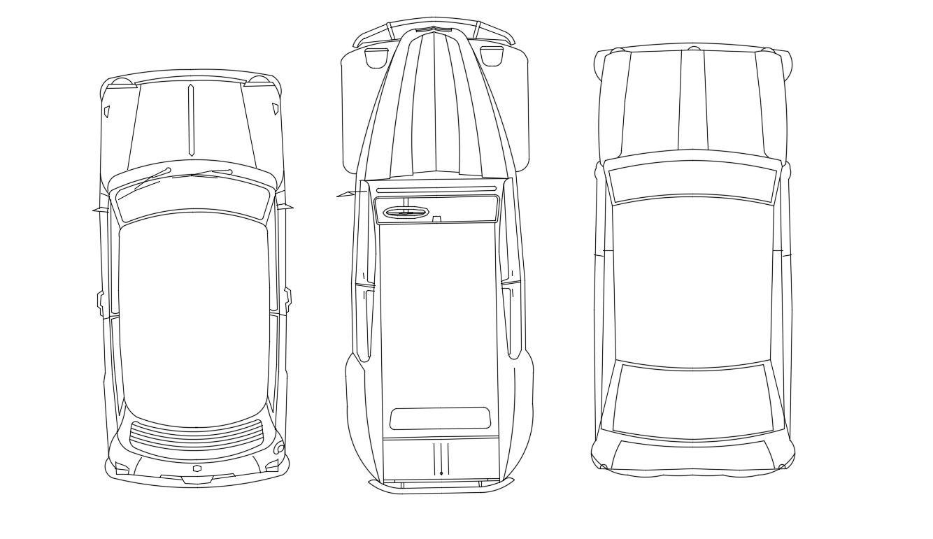 Wallpaper #iH3h8I4Bnwiau_P6TgcK45 2d Dwg Three Cars Plan Autocad Free Download Cadbull