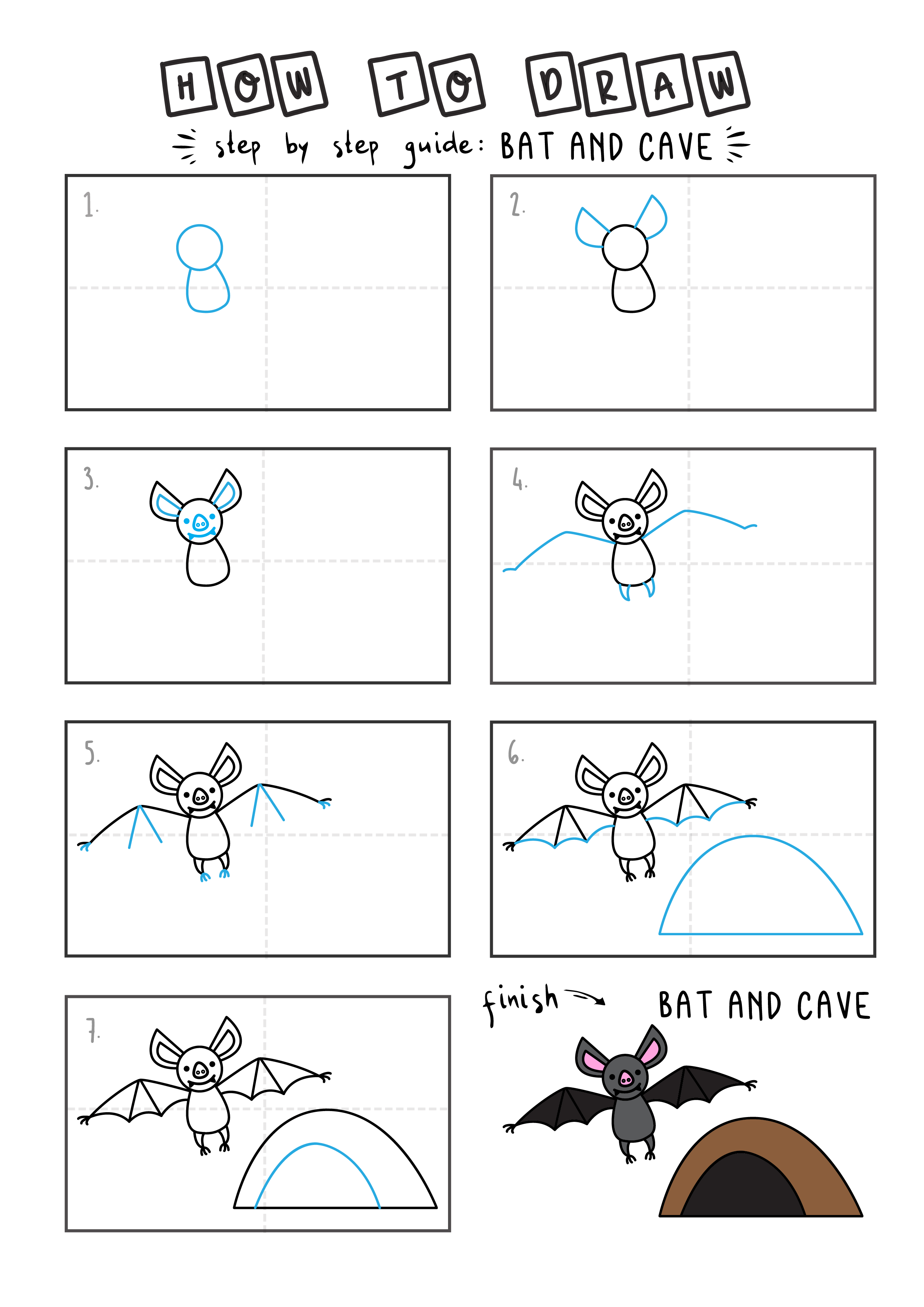 Wallpaper #6lZ8eJcBsd6xcFiEm9rx61 Learn to Draw a Cartoon Flying Bat and Bat Cave Easy Tutorial for Kids