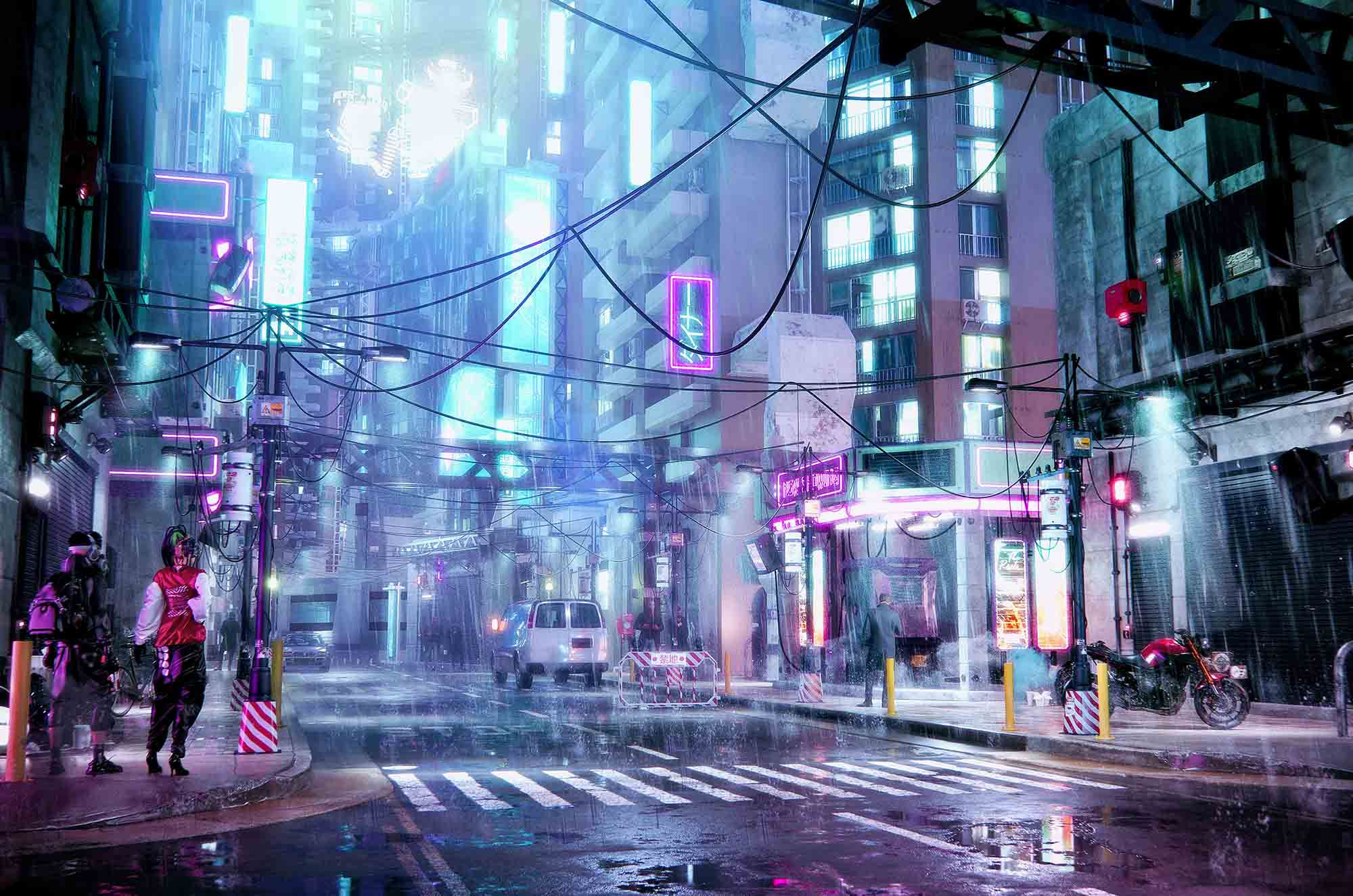 Wallpaper #vUXZko4B7YBJg1BVLp6A22 Enscape Des Rendus De Cyberpunk 2077 a Couper Le Souffle Crees Par