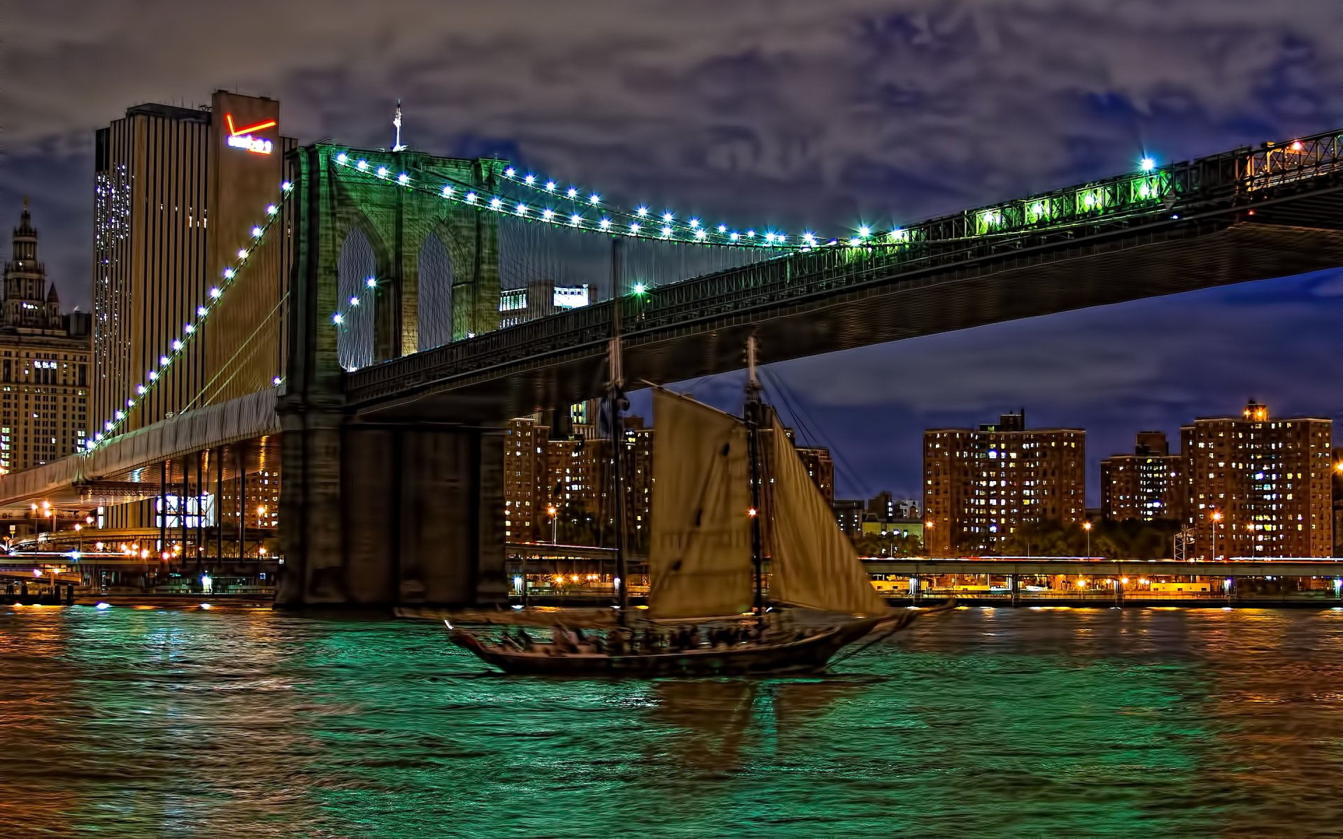 Wallpaper #66e34 Brooklyn Bridge in New York the Iconic Crossing Between Manhattan and