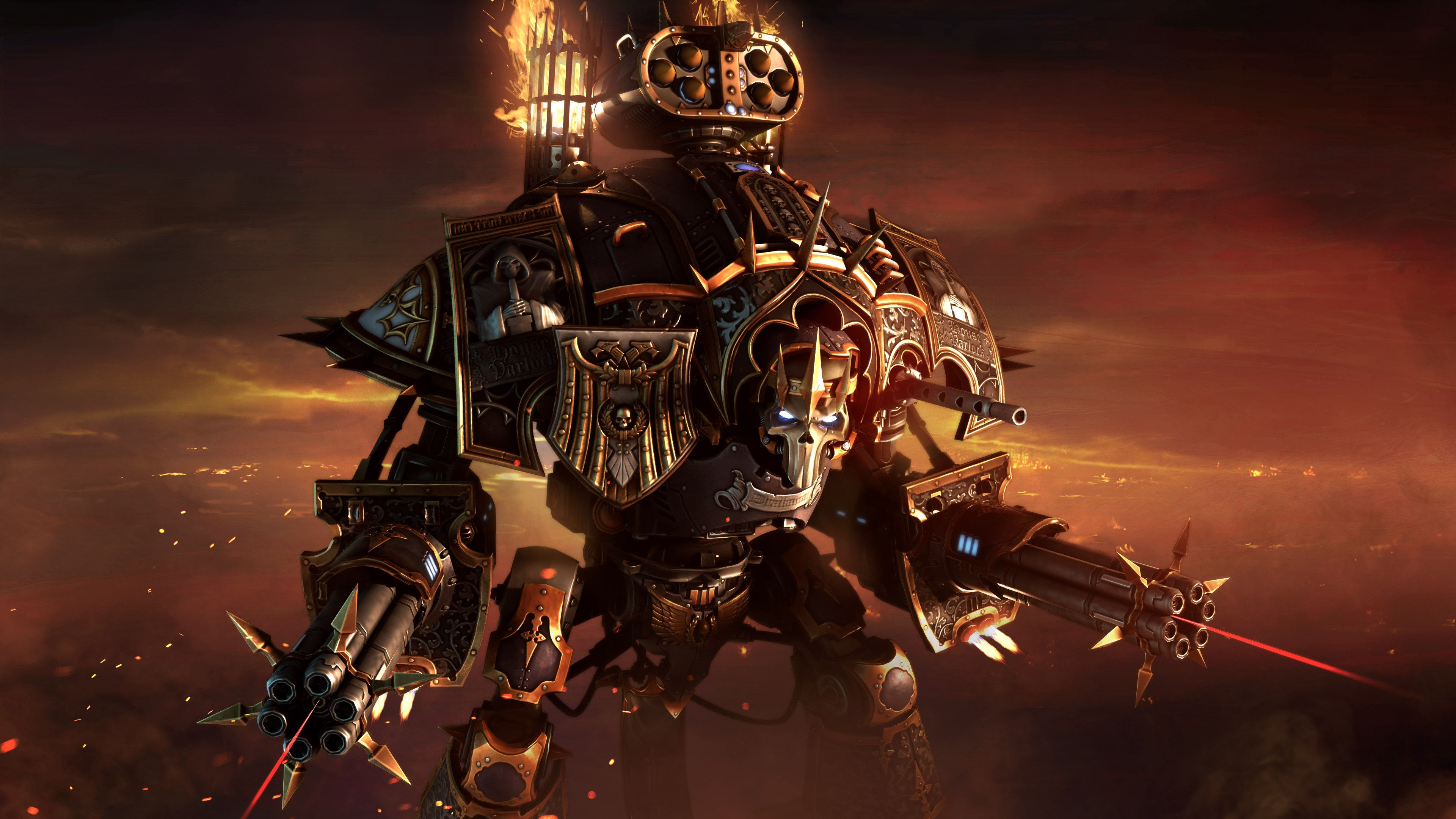 Wallpaper #5XfXJ5MB-pgBXx60OqfB128 Download Weapon Mecha Warrior Video Game Warhammer 40k 4K Ultra HD