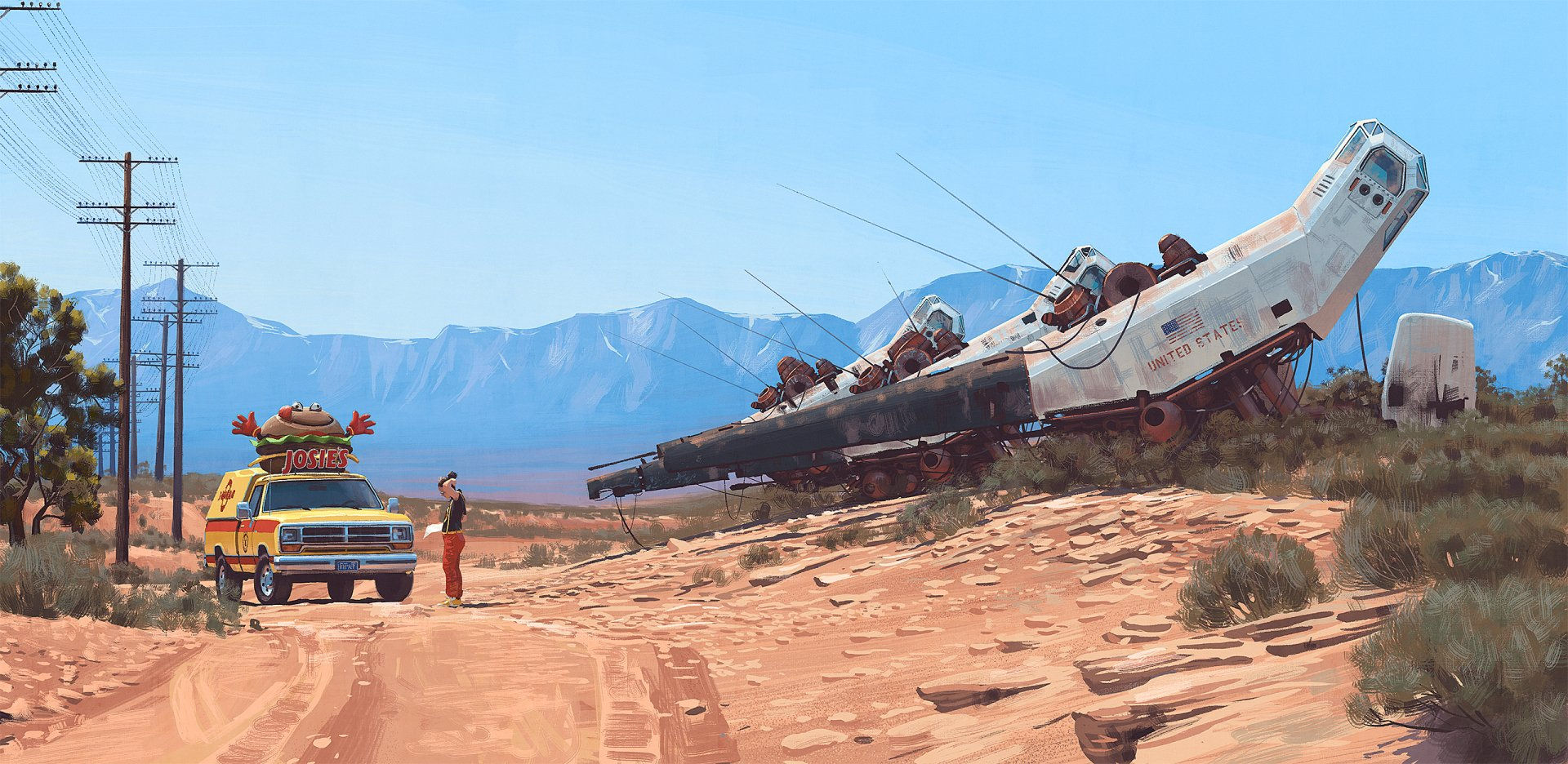 Wallpaper #h2jeIZMBSpphPi3-BDEJ36 Download Car Desert Vehicle Sci Fi Landscape HD Wallpaper by Simon