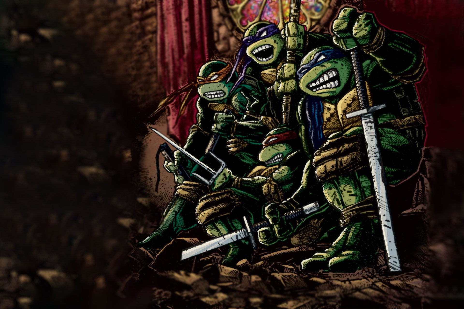 Wallpaper #KO9sS5MBMN-XEVvVwjtk291 Download Comic Teenage Mutant Ninja Turtles HD Wallpaper