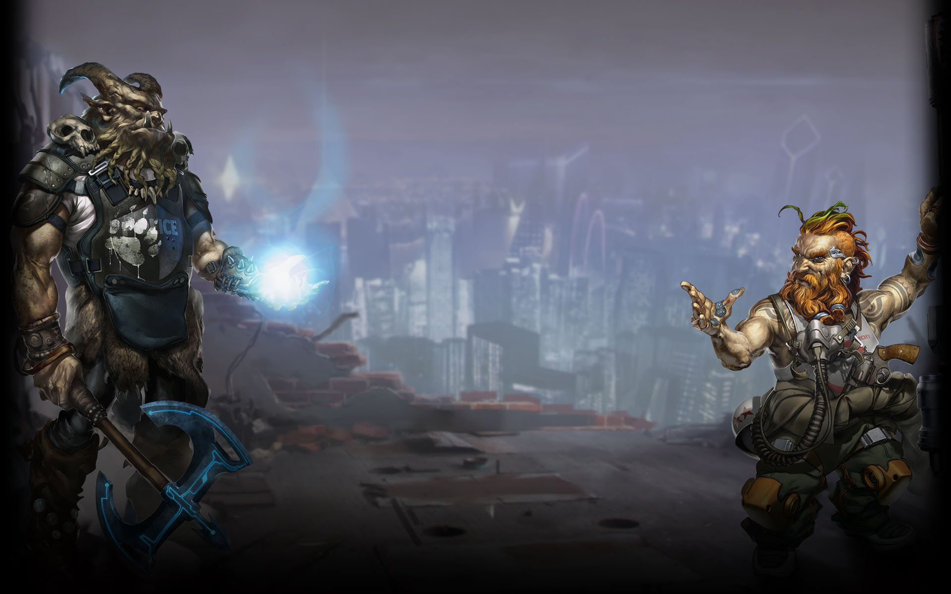 Wallpaper #9mg9FpMBSpphPi3-_gos301 Download Cyberpunk Video Game Shadowrun Chronicles HD Wallpaper