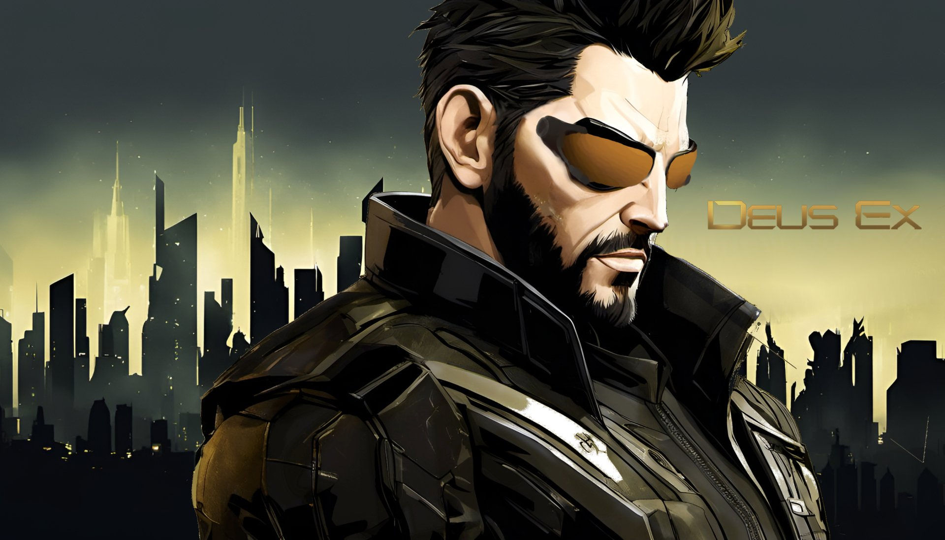 Wallpaper #F0C9MZMBJhL2WPba0MjK167 Deus Ex Human Revolution Adam Jensen by Kingbonj