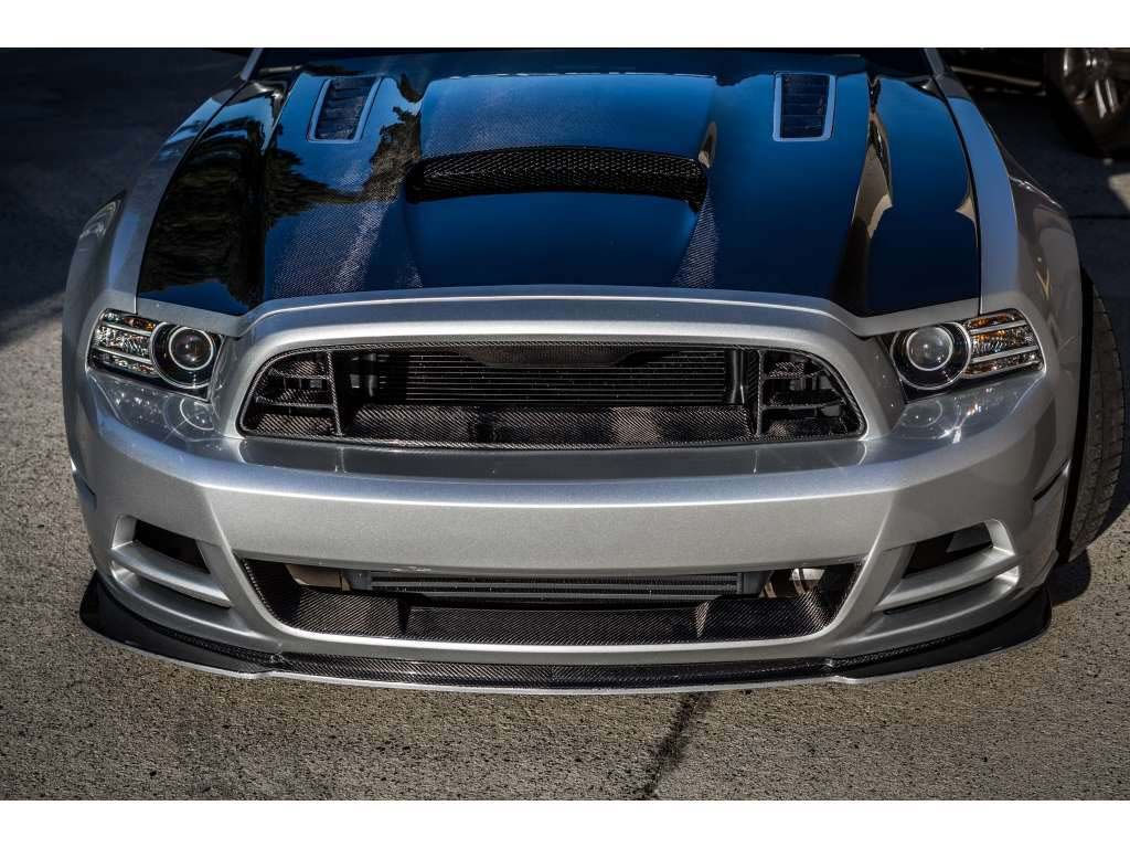 Wallpaper #ZxeiPpMBPLD5_VENJeDY35 2013 2014 Ford Mustang GT Carbon Fiber Front Bumper Upper Insert