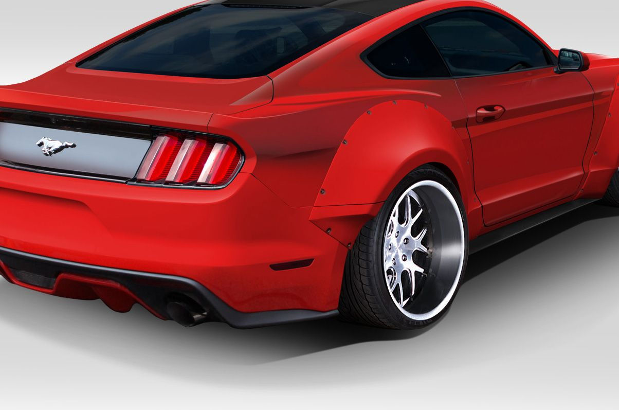 Wallpaper #1hnUB48BtGB6xQ78lVeE7 2015 2016 Ford Mustang Duraflex Grid Wide Body Rear Fender Flares 4pc