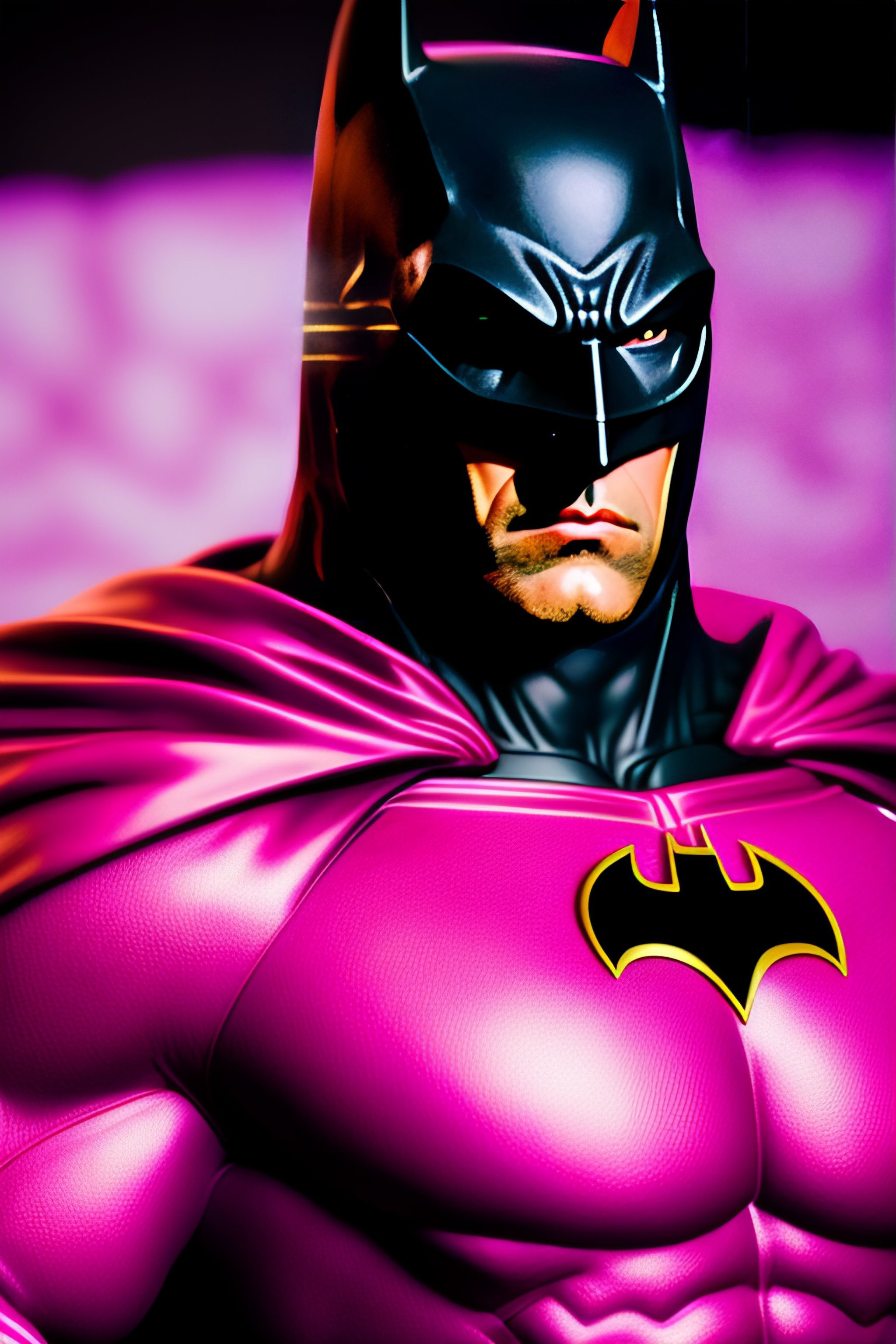 Wallpaper #F30Q844Bnwiau_P6mwyb22 Lexica Batman in a Pink Suit