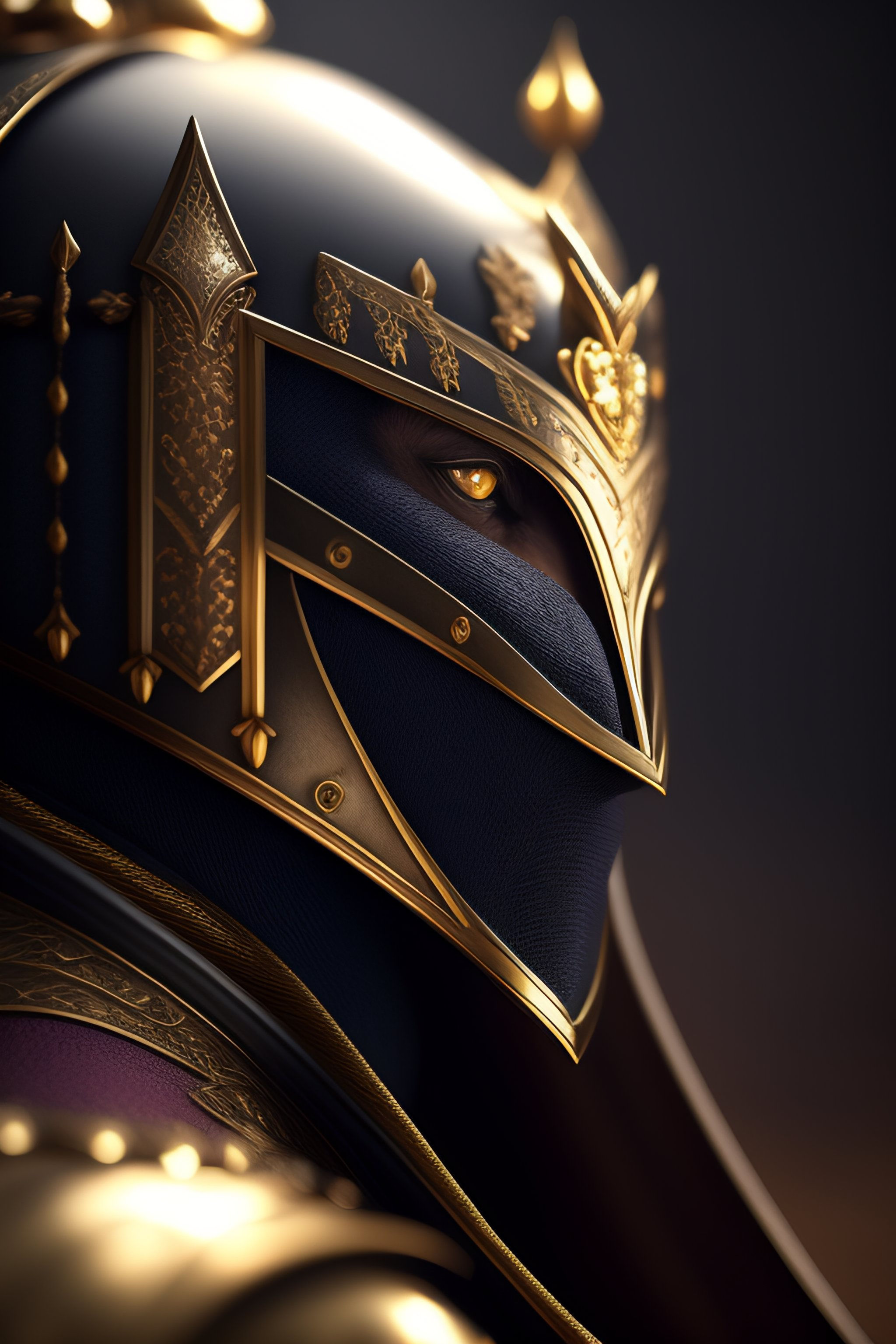 Wallpaper #uAMlZJMBpyOg8YnEhtaE314 Lexica Knight Dark Armor Close Up