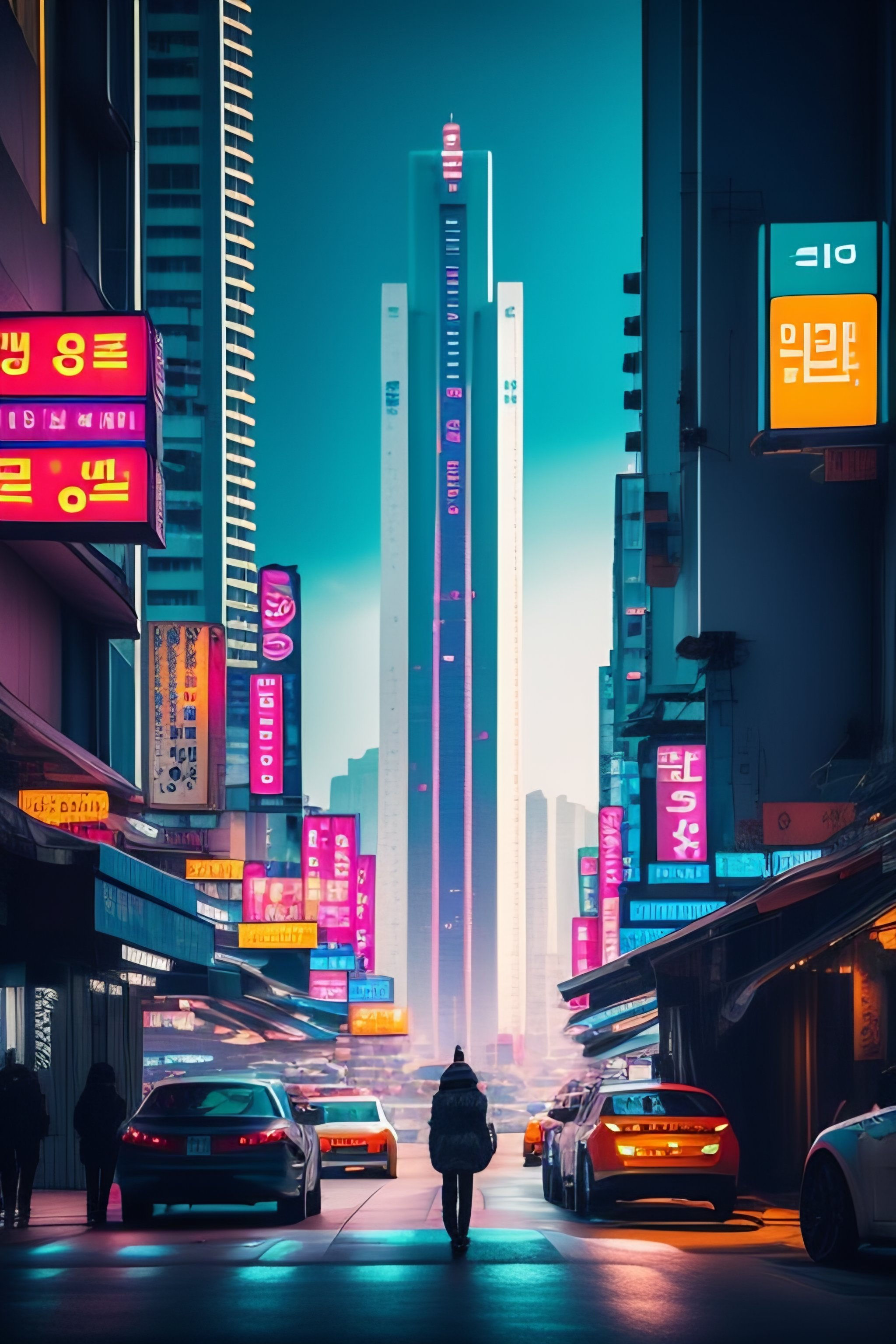 Wallpaper #ThmlBI8BtGB6xQ78vk9C24 Lexica Seoul Korea Cyberpunk