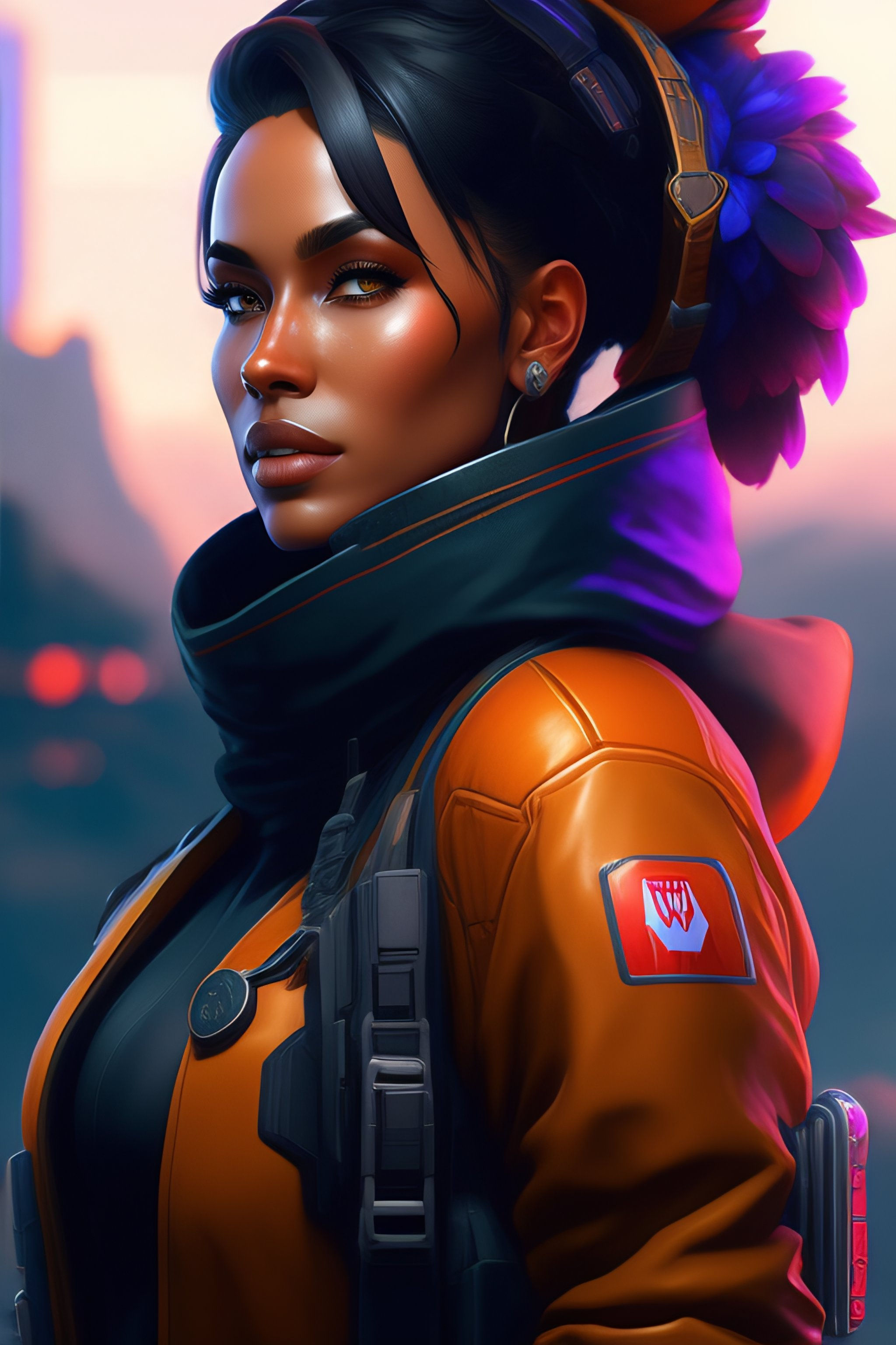 Wallpaper #xXfeJpMB-pgBXx60l6Mi161 Lexica Mario as Apex Legends Character Digital Illustration Portrait