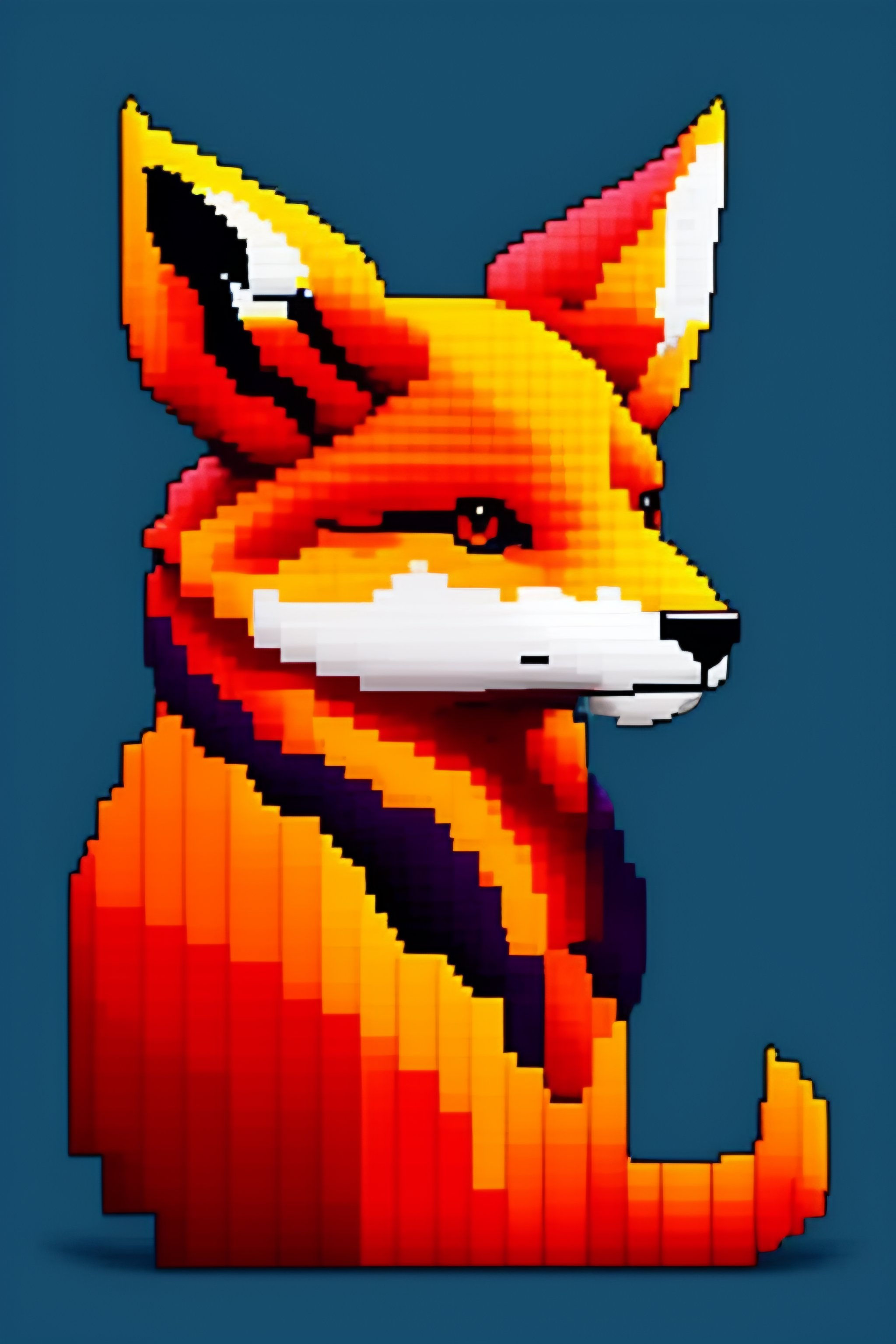 Wallpaper #BkC6MZMBJhL2WPbagsho202 Lexica Pixel Art of a Kitsune