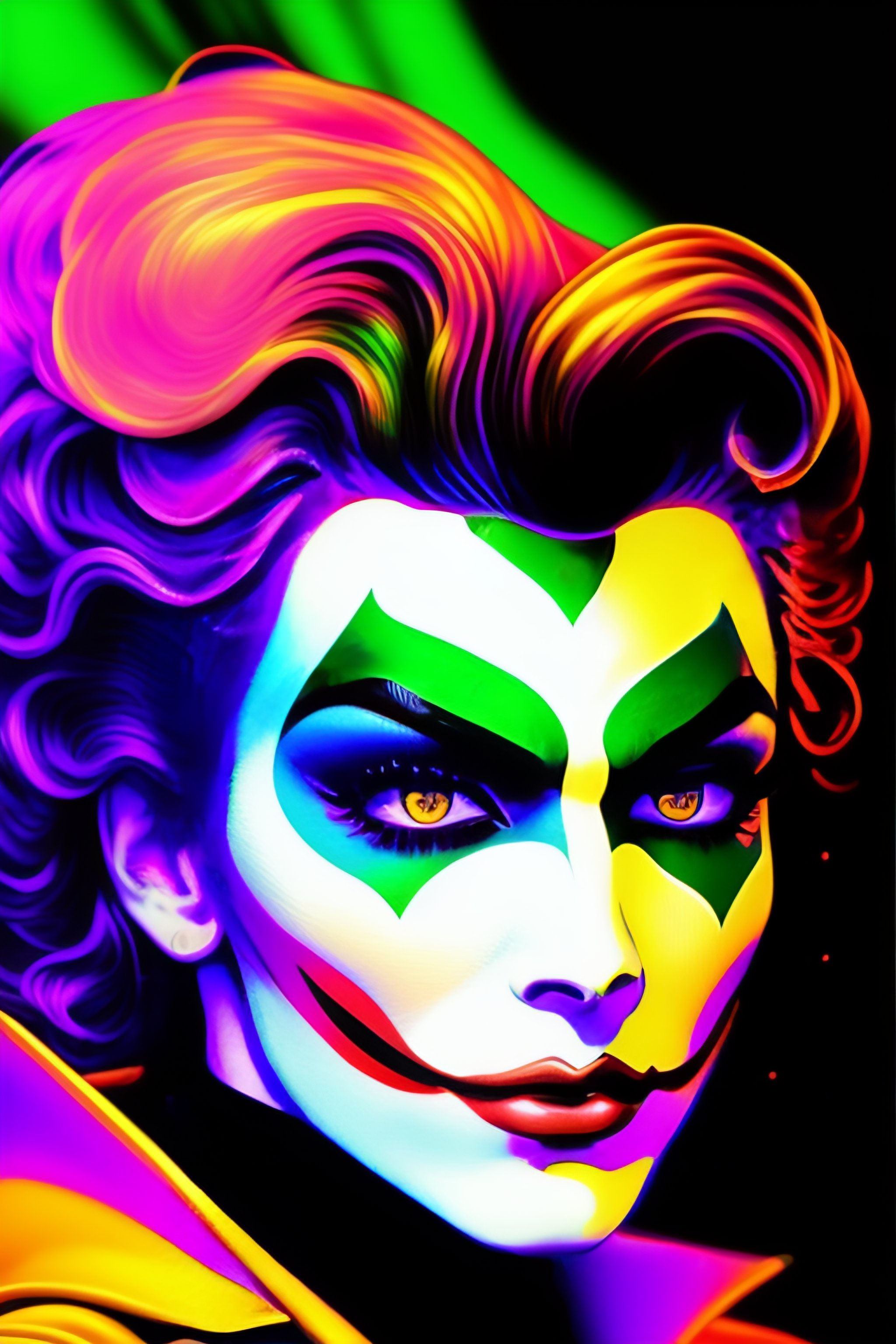 Wallpaper #NywrSZMB0E1QgA7wJvLh18 Lexica a Cute Joker Face 2d Vintage 90s Anime Style Virgil Finlay