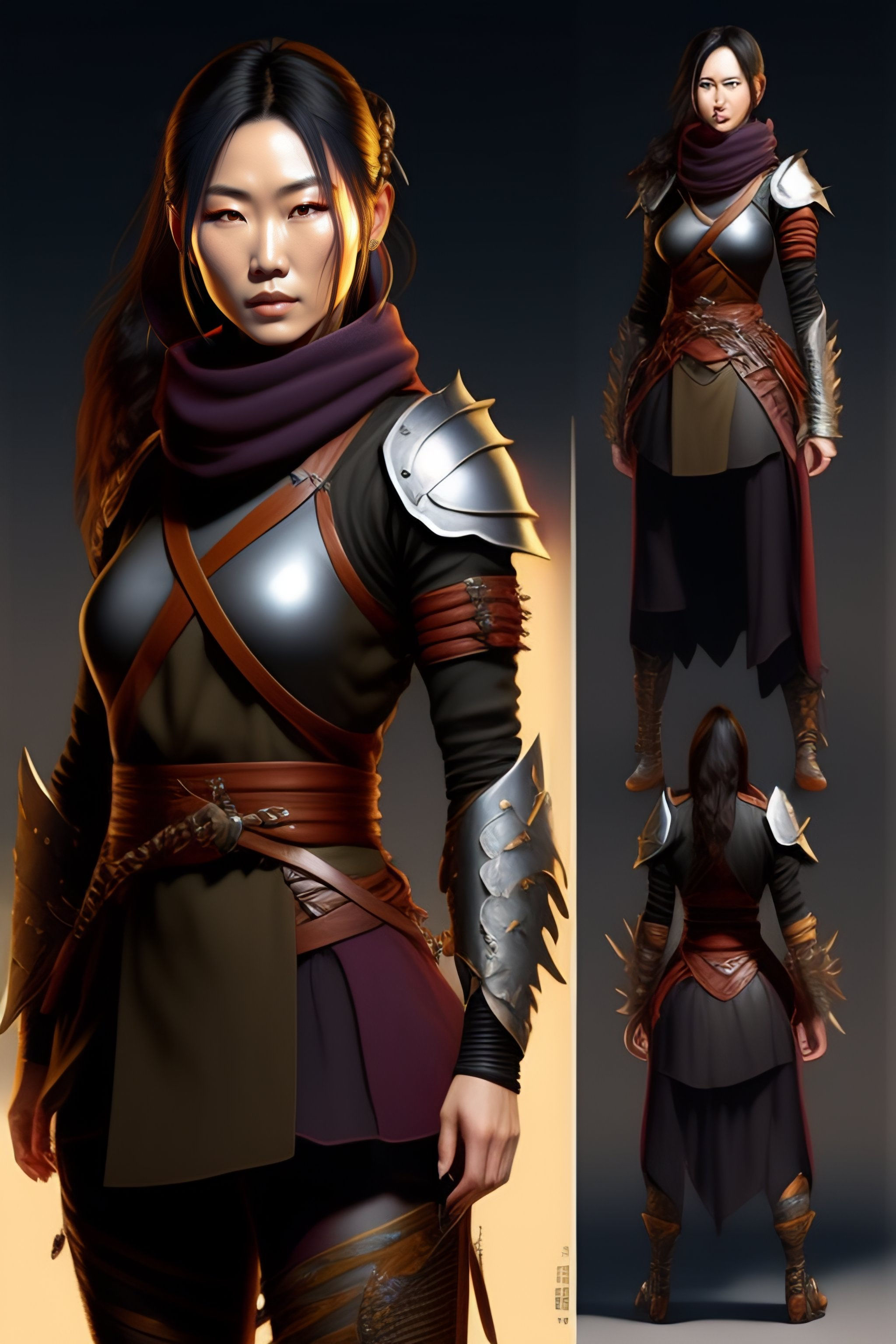 Wallpaper #Lx1VLZMBlOZrFDOk_dAO244 Lexica Concept Art of a Japanese Ninja Woman Cotton Clothing