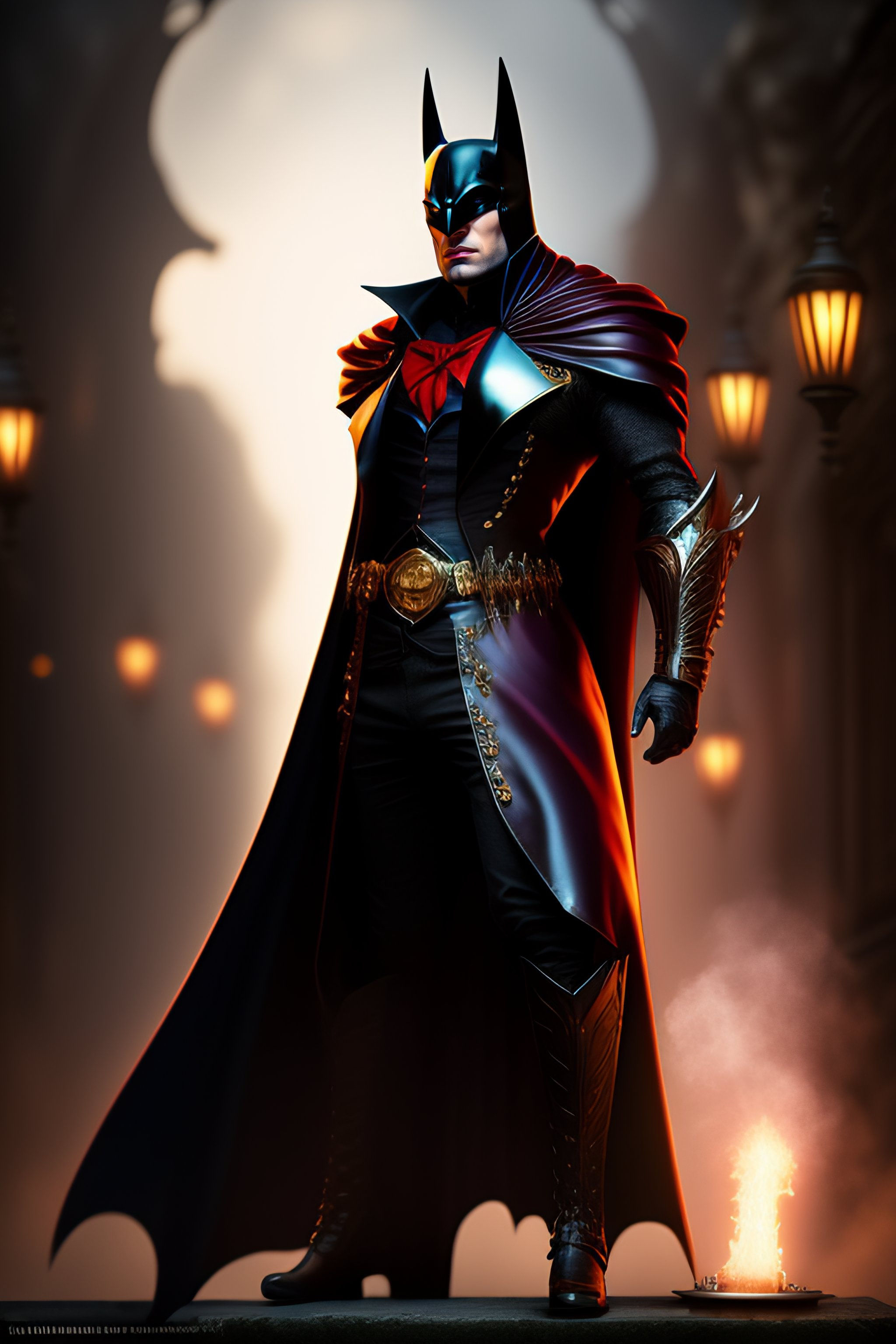 Wallpaper #zBk3Ho8BtGB6xQ789XiL48 Lexica a Vampire Batman in Steam Punk Styledetails 8k Hyper