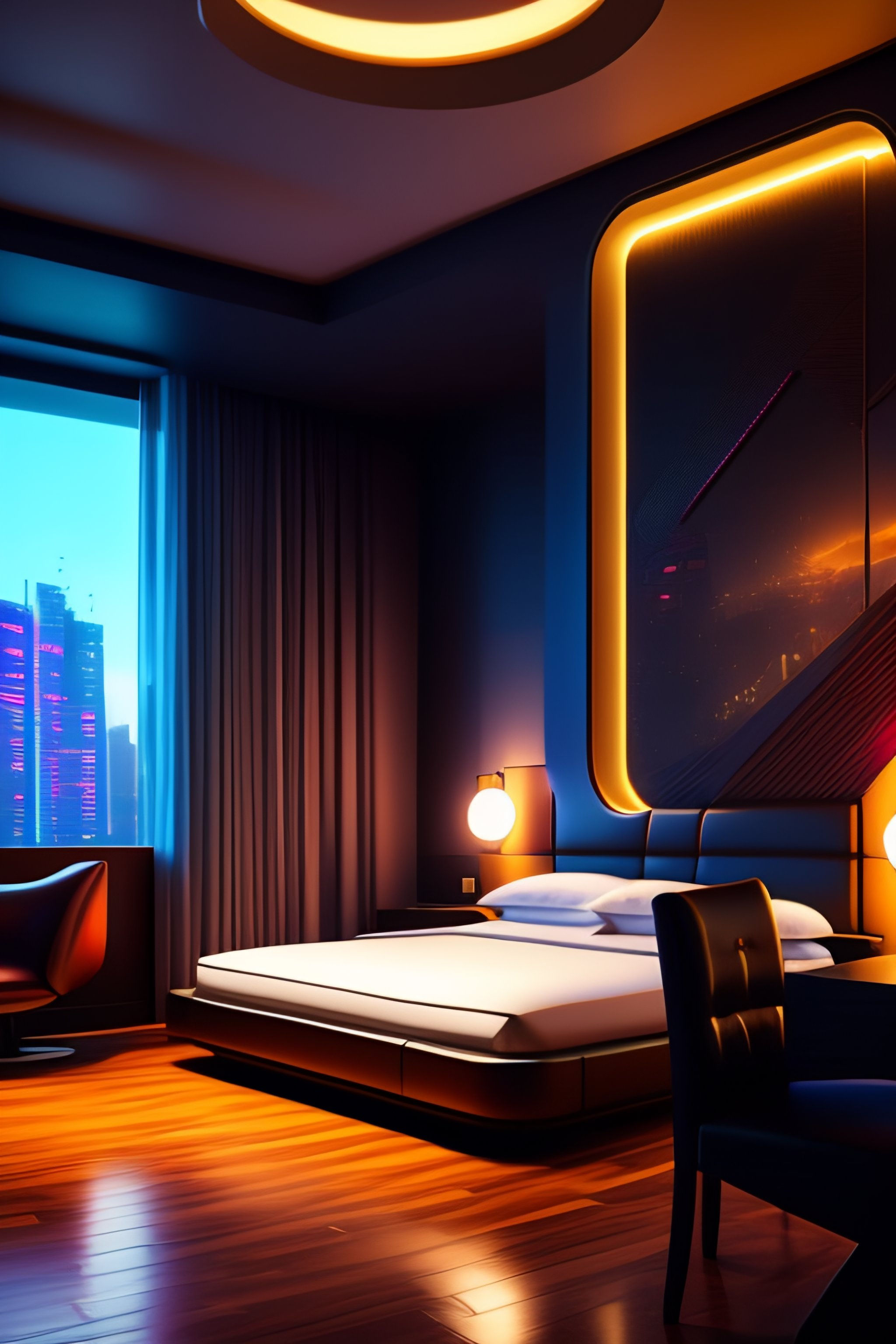 Wallpaper #1A61B Maciej Rebisz Cyberpunk 2077 Biotechnica Hotel