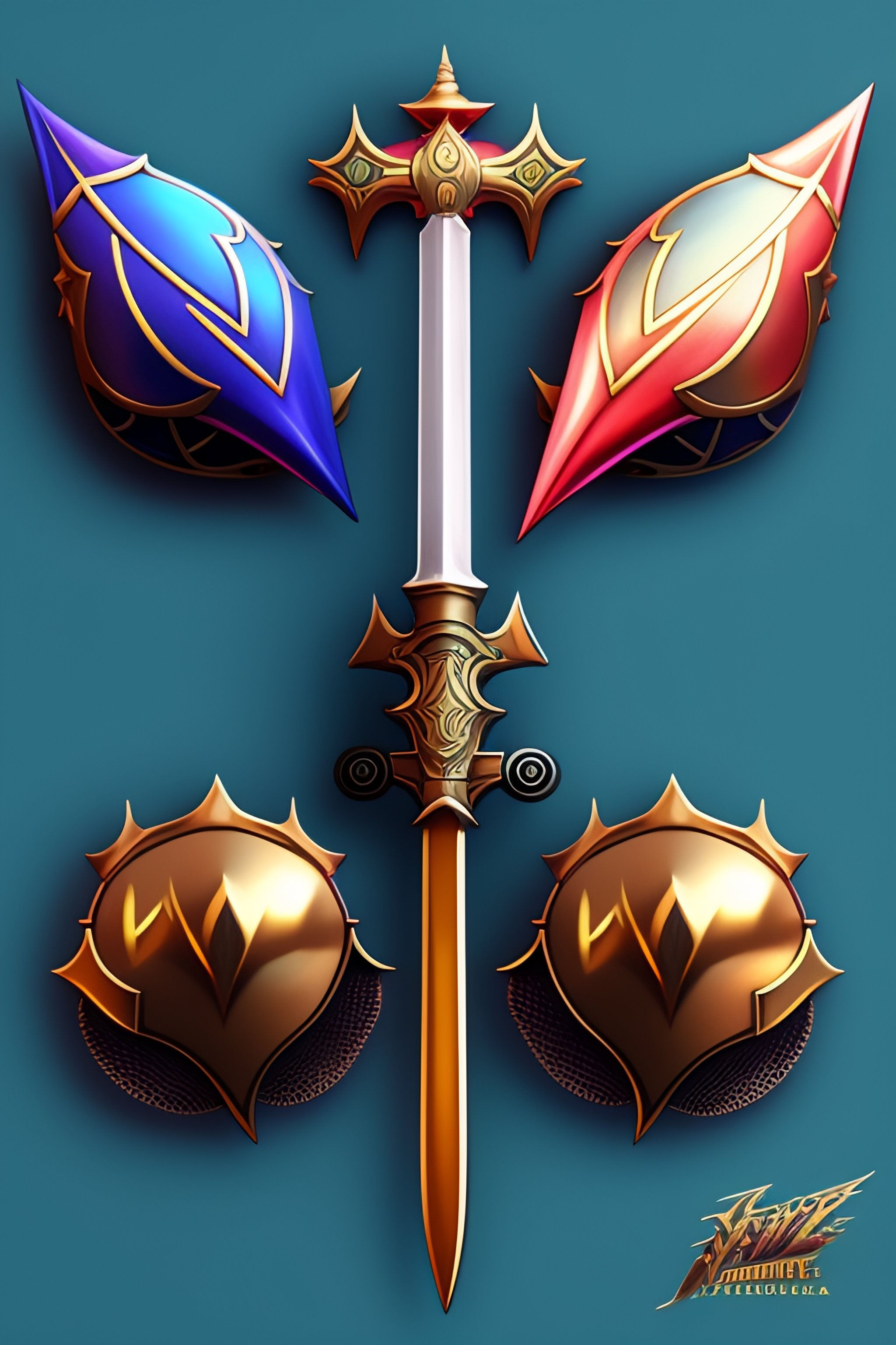Wallpaper #qQMaZJMBpyOg8YnEmtao5 Lexica Shovel Knight Swords Concept Art Color Full