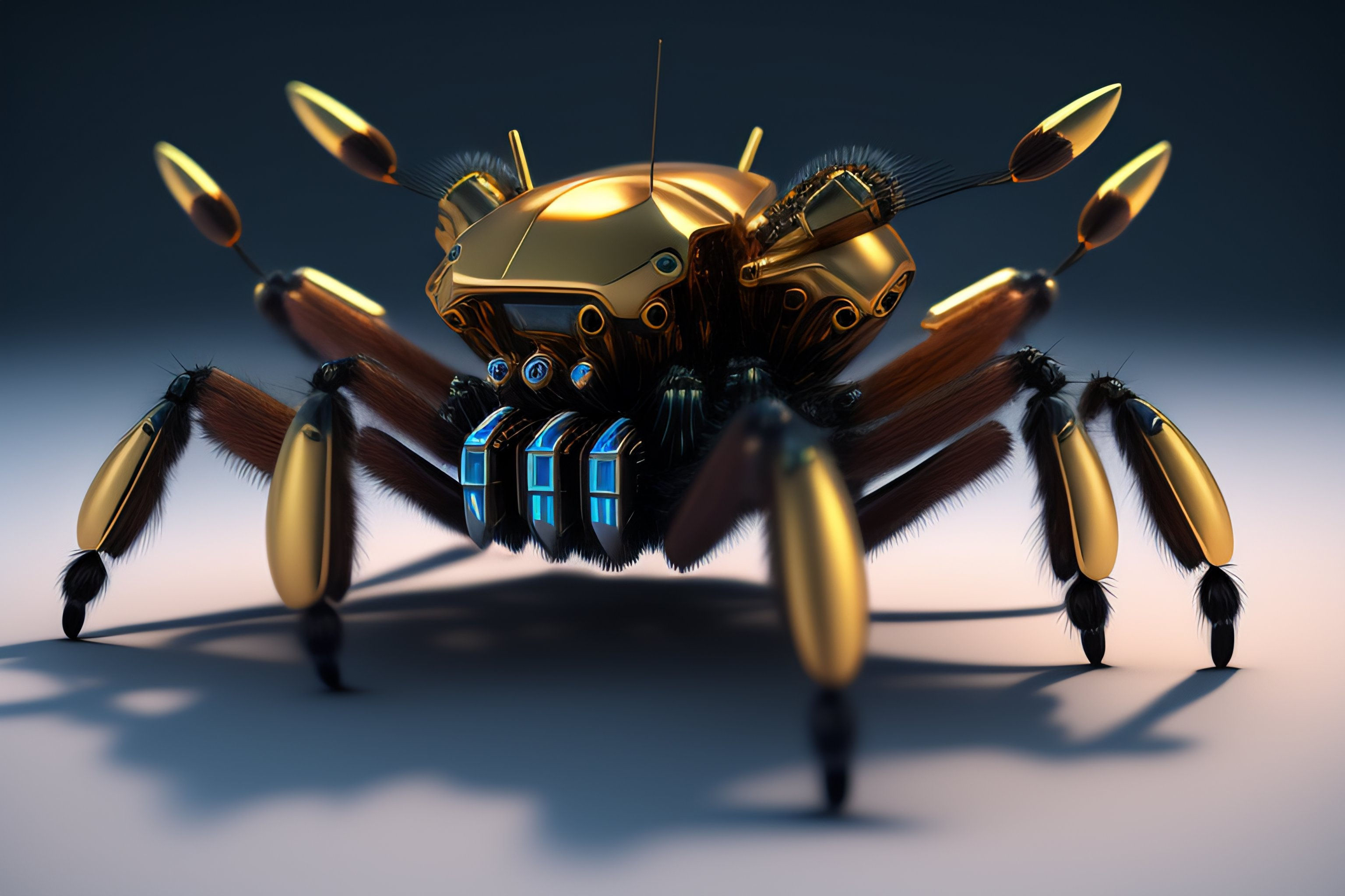 Wallpaper #hGgMF5MBSpphPi3-Iw0p264 Lexica Mechanical Robot Spider Concept Art 8k