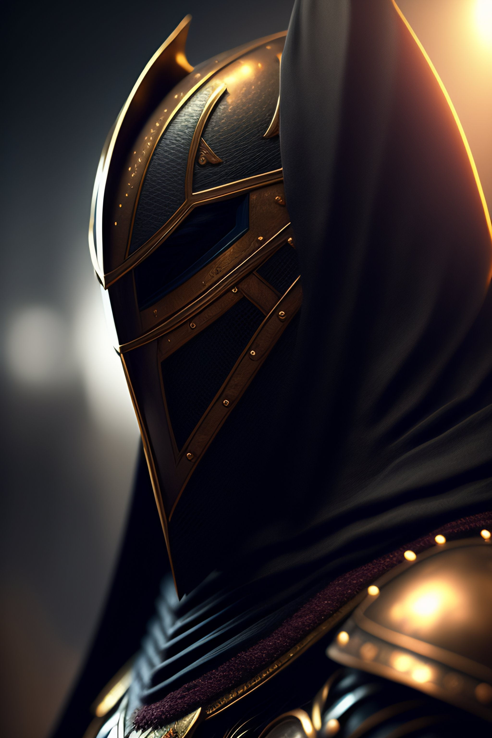 Wallpaper #uAMlZJMBpyOg8YnEhtaE94 Lexica Knight Dark Armor Close Up