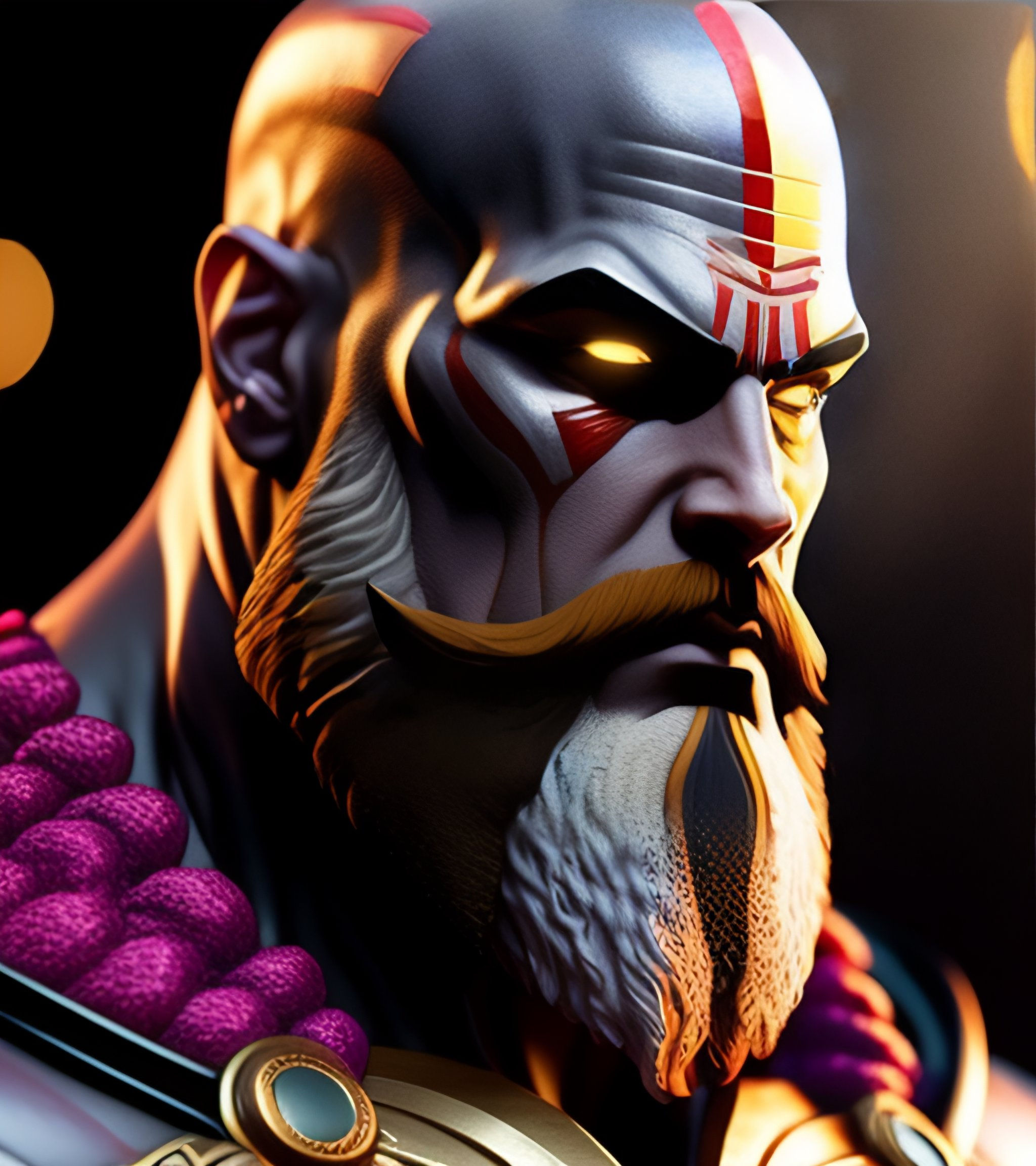 Wallpaper #fKVEOJMBVBiSkHCaLI1q24 Lexica Kratos Thanos