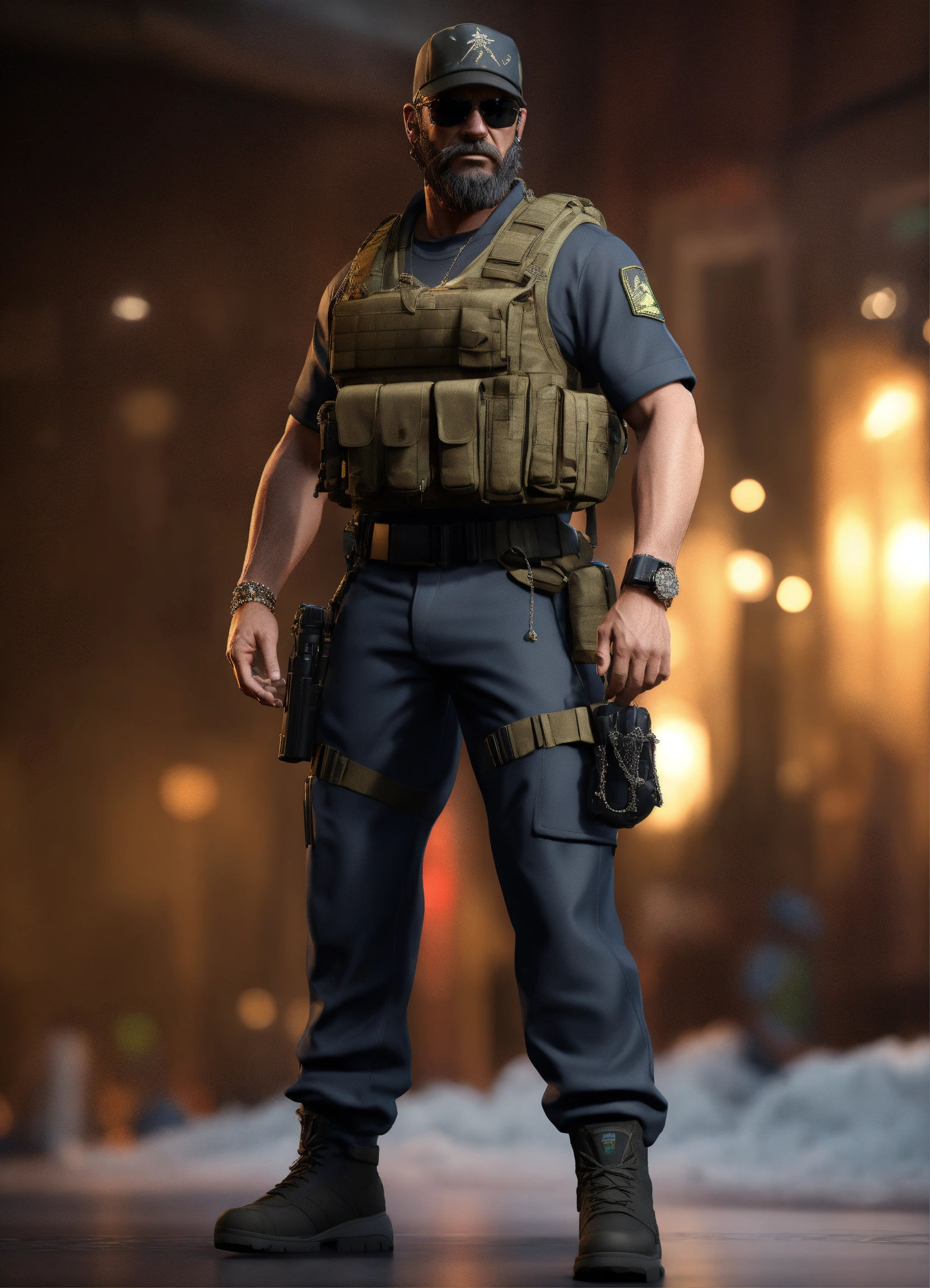 Wallpaper #oRxmQZMB8JfcLg2JM_fg4 Lexica 3D Model Captain Price from Modern Warfare Dressed in Trendy
