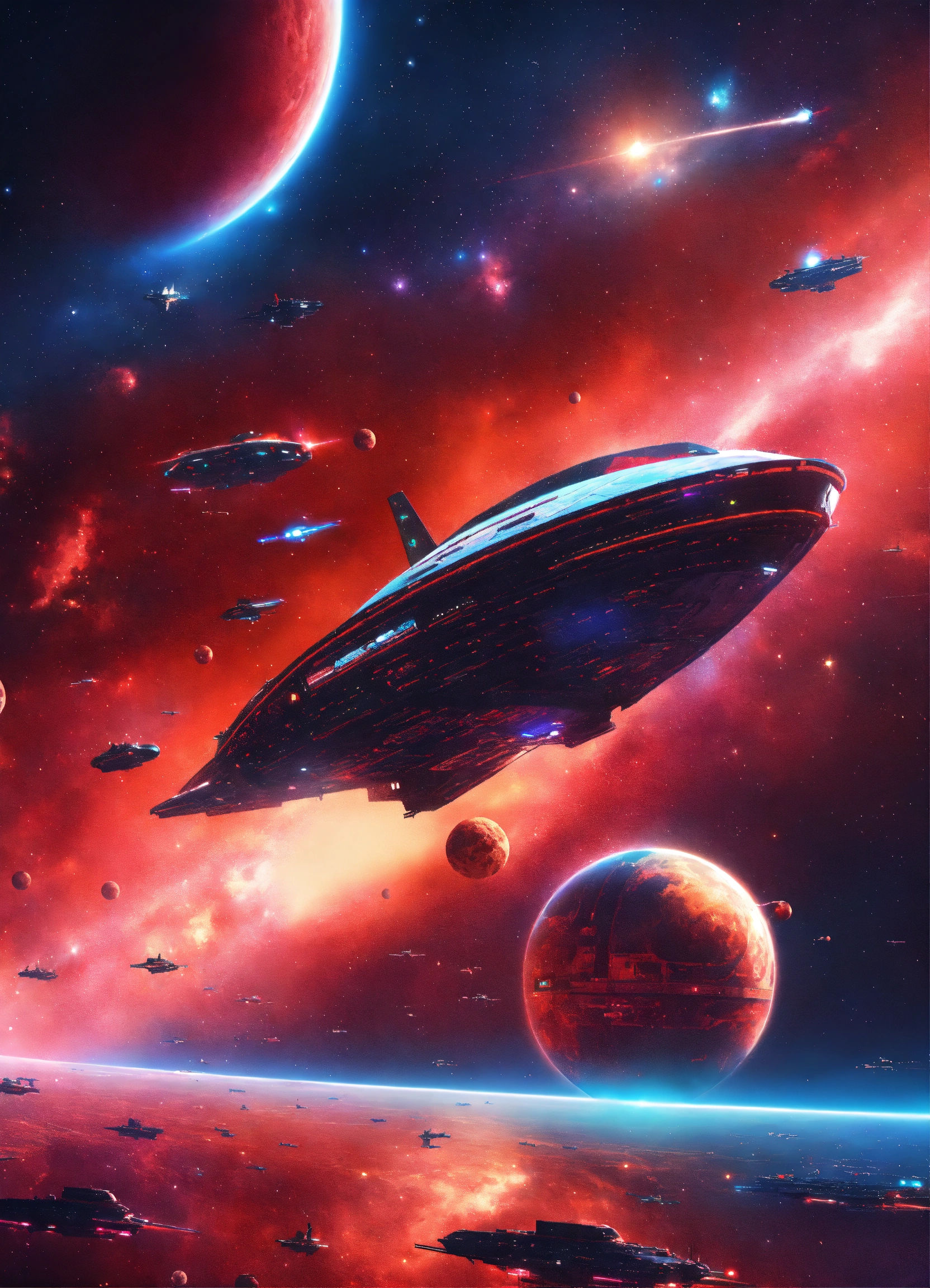 Wallpaper #uPu7hJcBx-Hc5Y20Wq__62 Lexica Star Docks Floating in Space with Many Cool Space Yachts