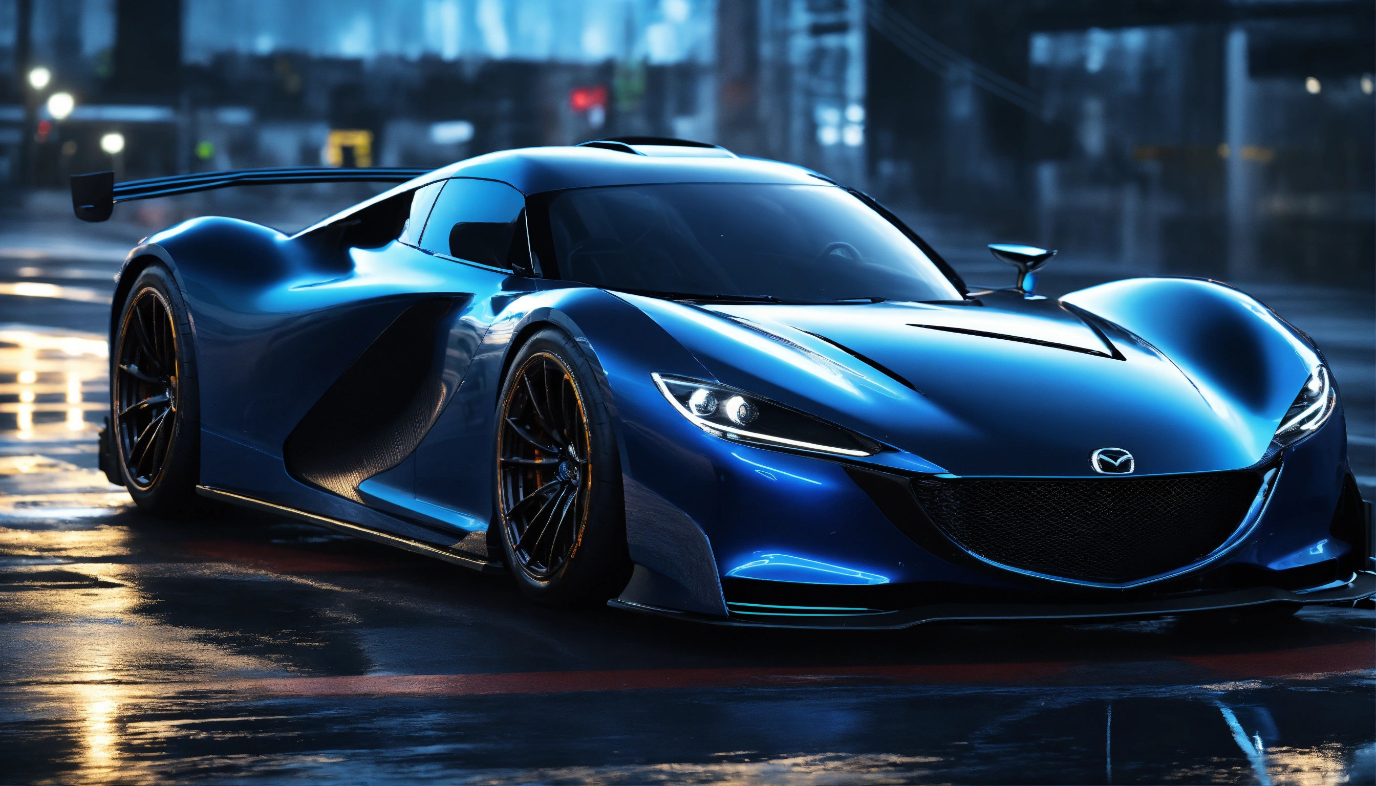 Wallpaper #fmejDJMBSpphPi3-f9-x32 Lexica Motion Graphics Matte Black with Blue Details Highly