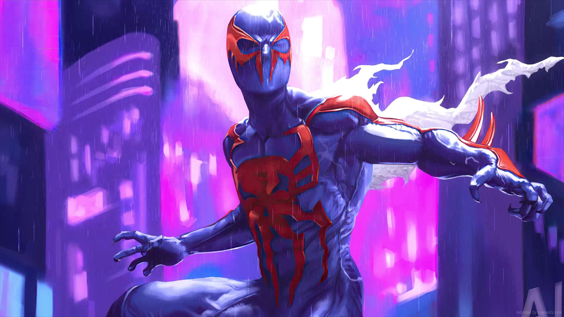 Wallpaper #egCn244BSdW8dNourwqv9 Miguel Ohara Spider Man 2099 Live Wallpaper Moewalls