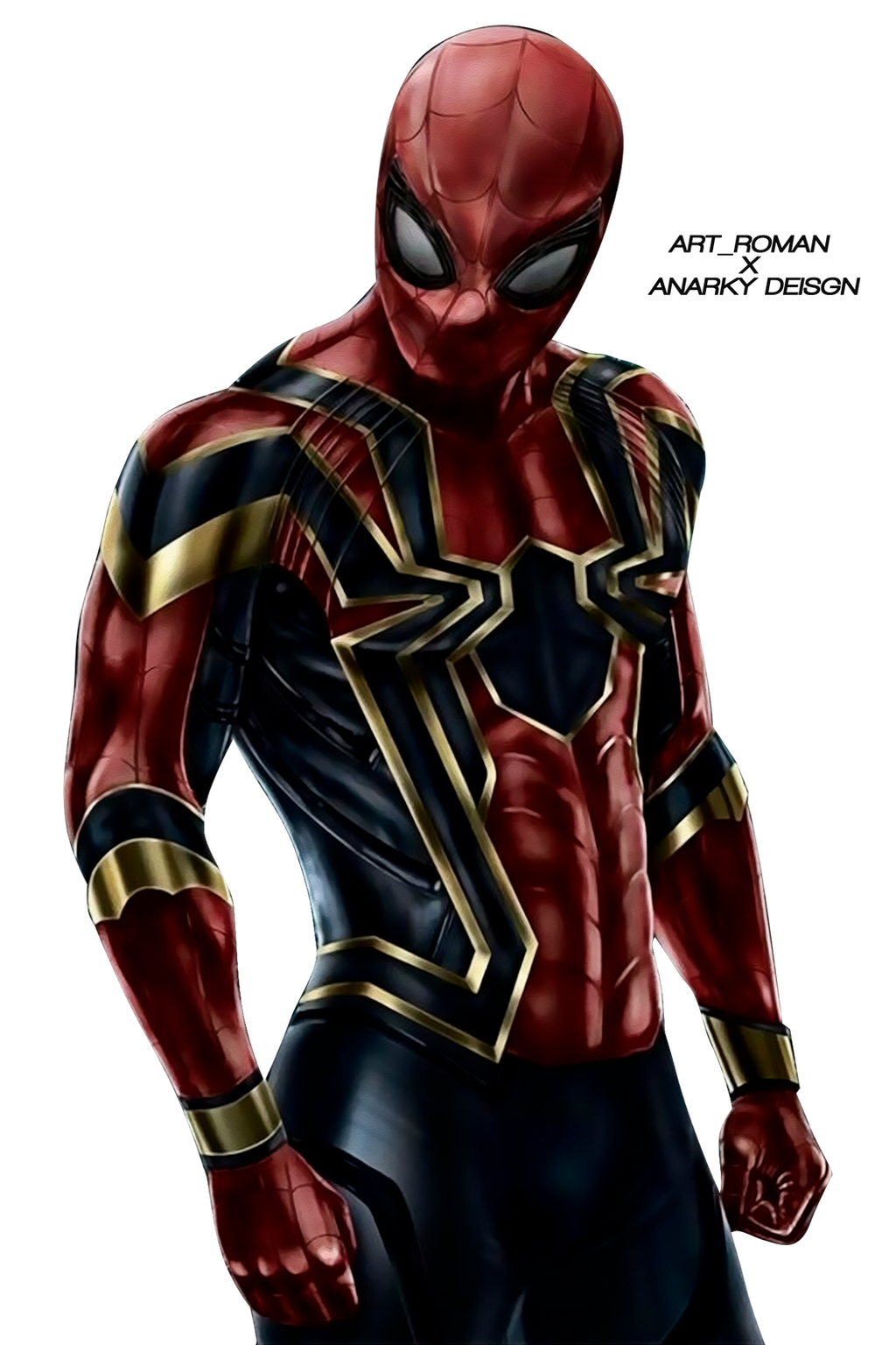 Wallpaper #aTNBM5MBcgDP3FvJcqoo59 Render Iron Spider V7 by 4n4rkyx on Deviantart