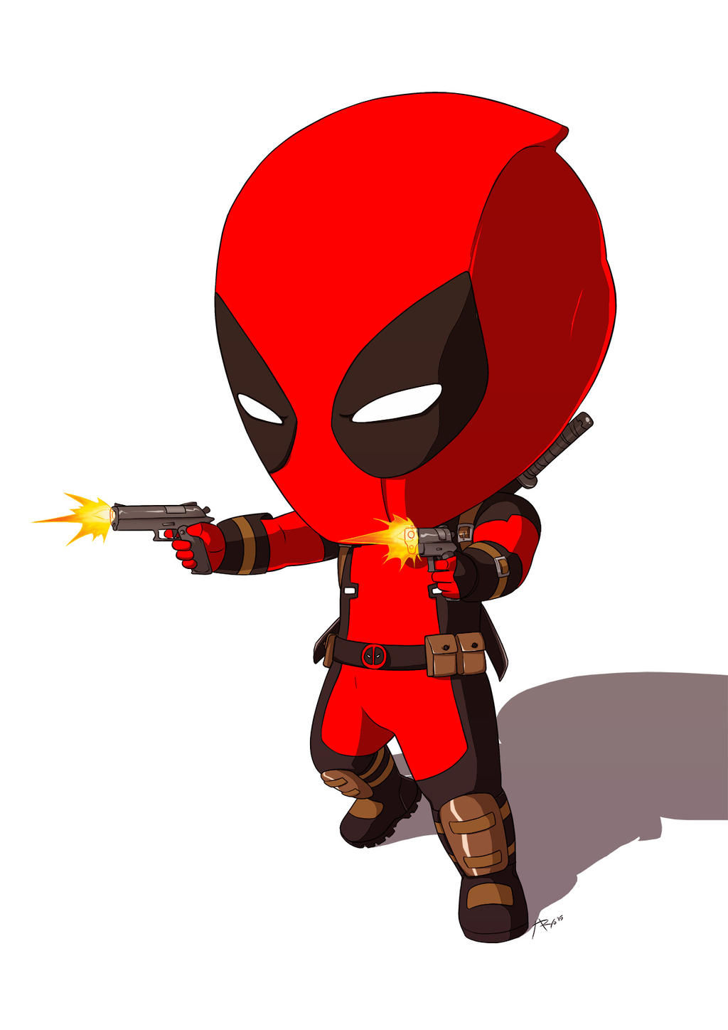 Wallpaper #NBlDDo8BtGB6xQ78o1kJ13 Chibi Deadpool by Aryoanggoro on Deviantart