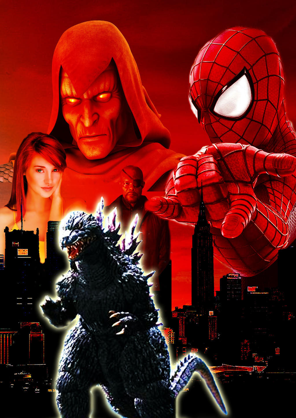 Wallpaper #jRmZLo8BtGB6xQ78opUw2 Spider Man Godzilla Crossover Idea by Stick Man 11 on Deviantart
