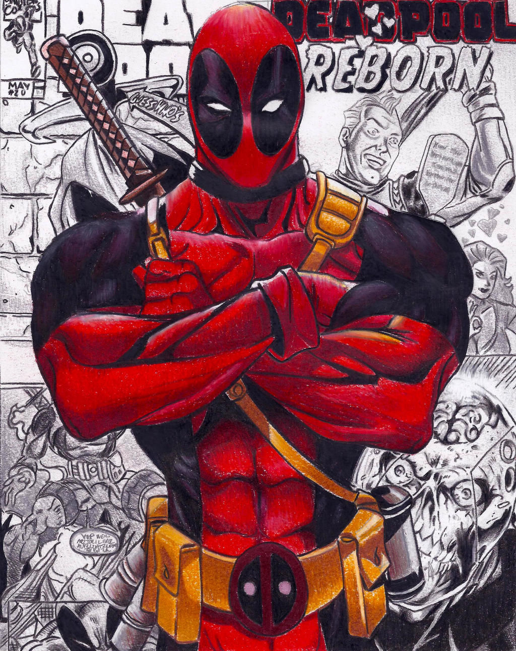 Wallpaper #pmjDFpMBSpphPi3-rQx956 Deadpool Fan Art by Jay523 on Deviantart